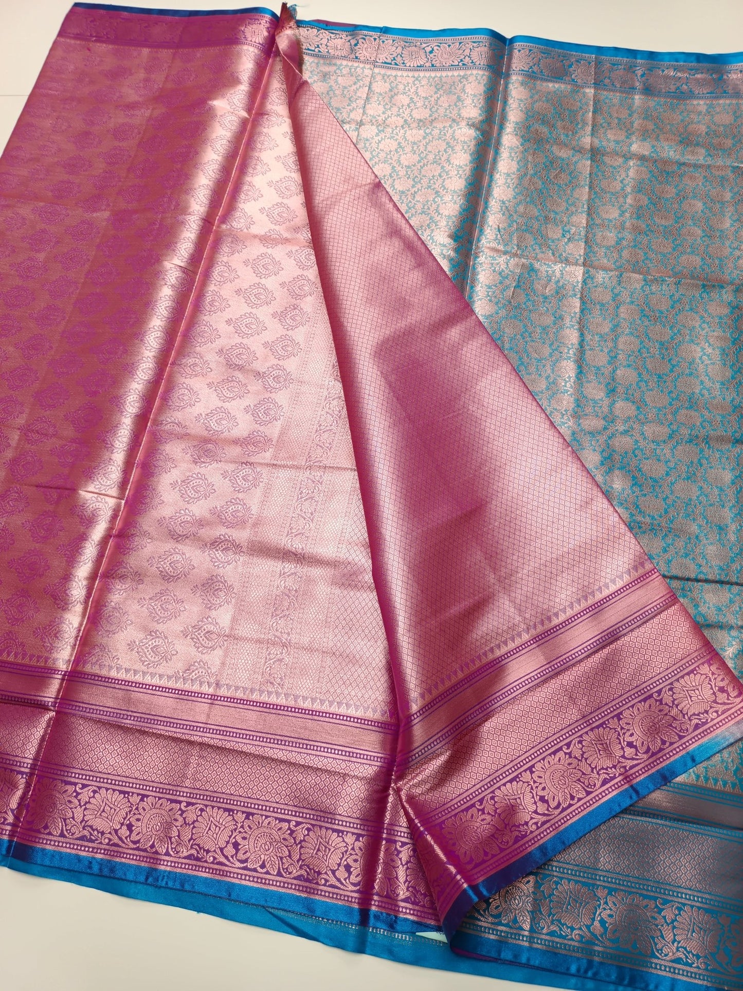FANCY BROCADE SAREE - B S CHANNABASAPPA & SONS