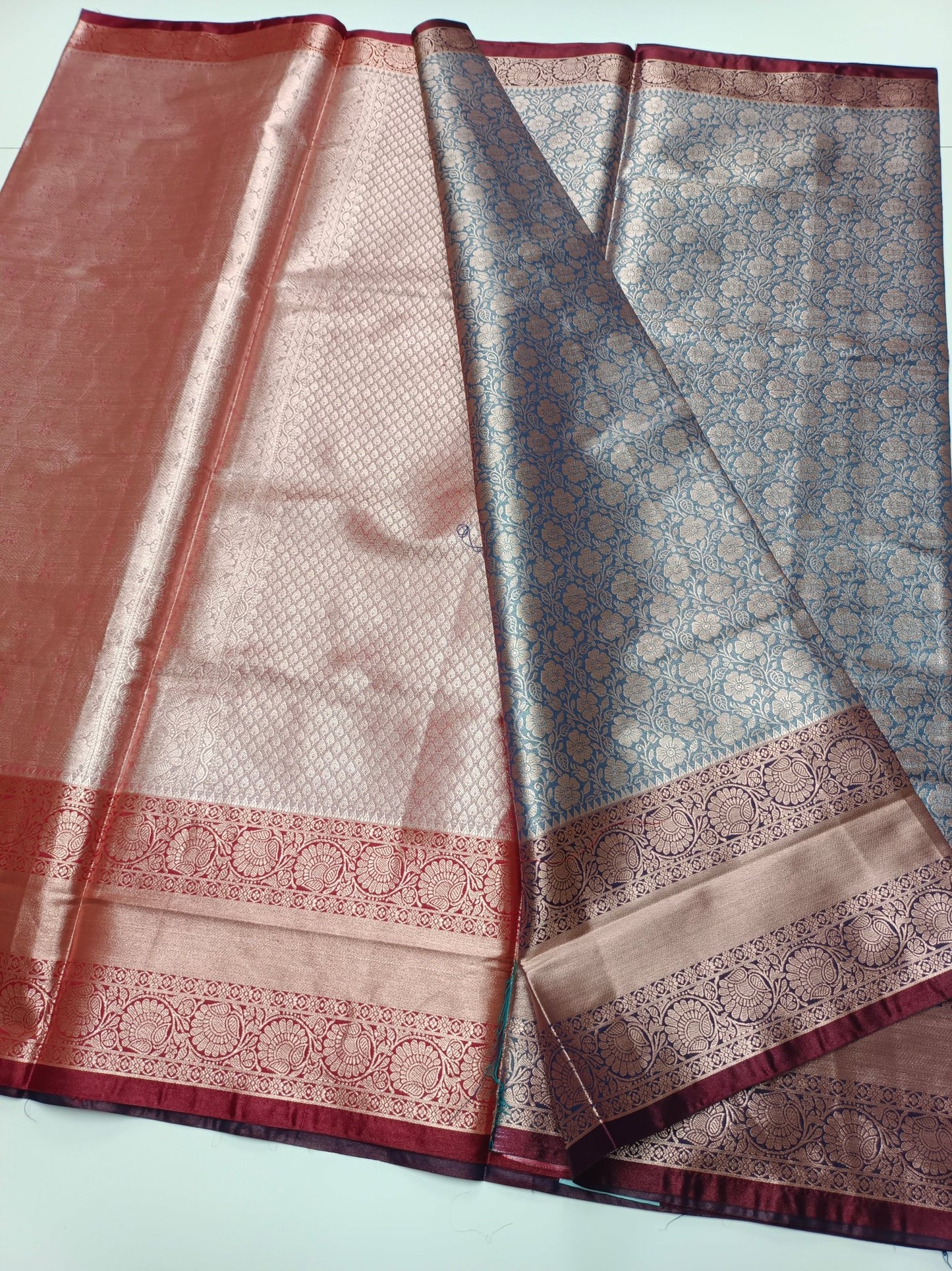 FANCY BROCADE SAREE - B S CHANNABASAPPA & SONS