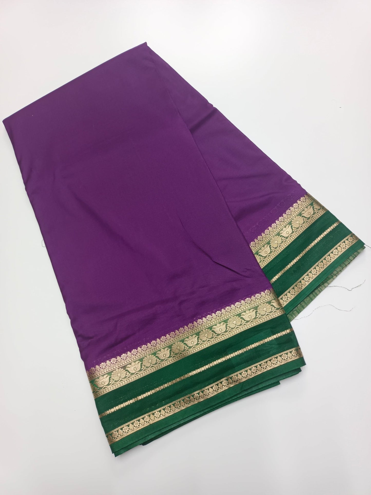 SEMI CREPE SILK SAREE - B S CHANNABASAPPA & SONS
