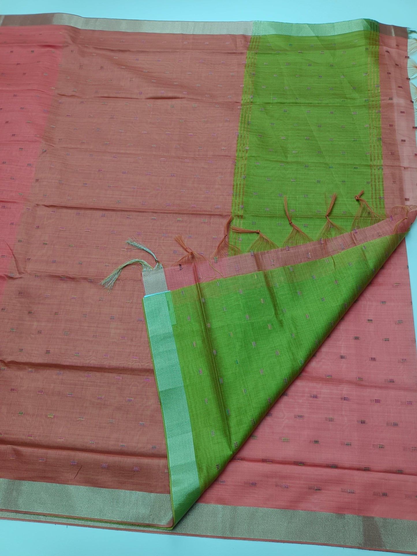 FANCY LENIN SAREE - B S CHANNABASAPPA & SONS