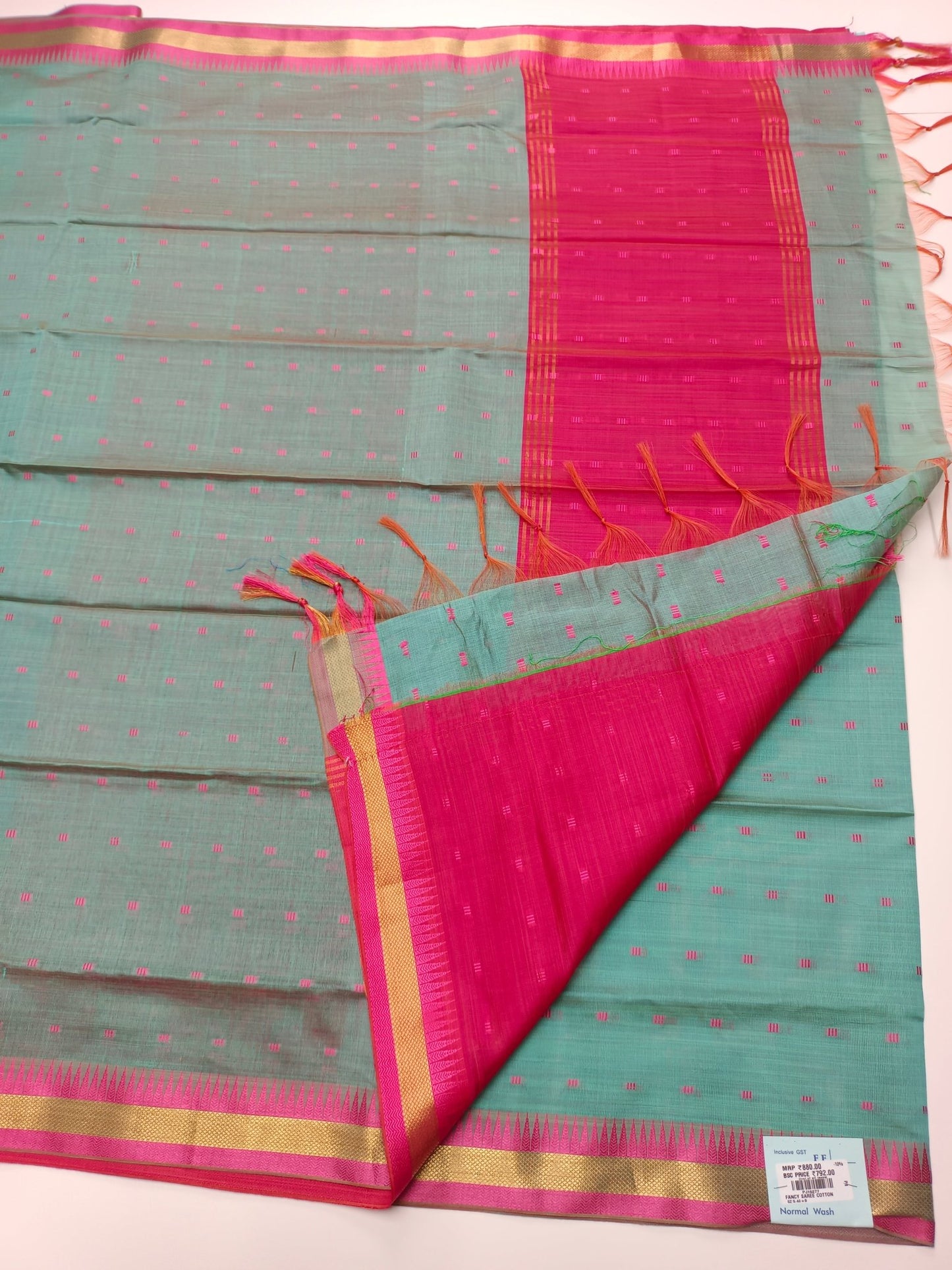 FANCY LENIN SAREE - B S CHANNABASAPPA & SONS