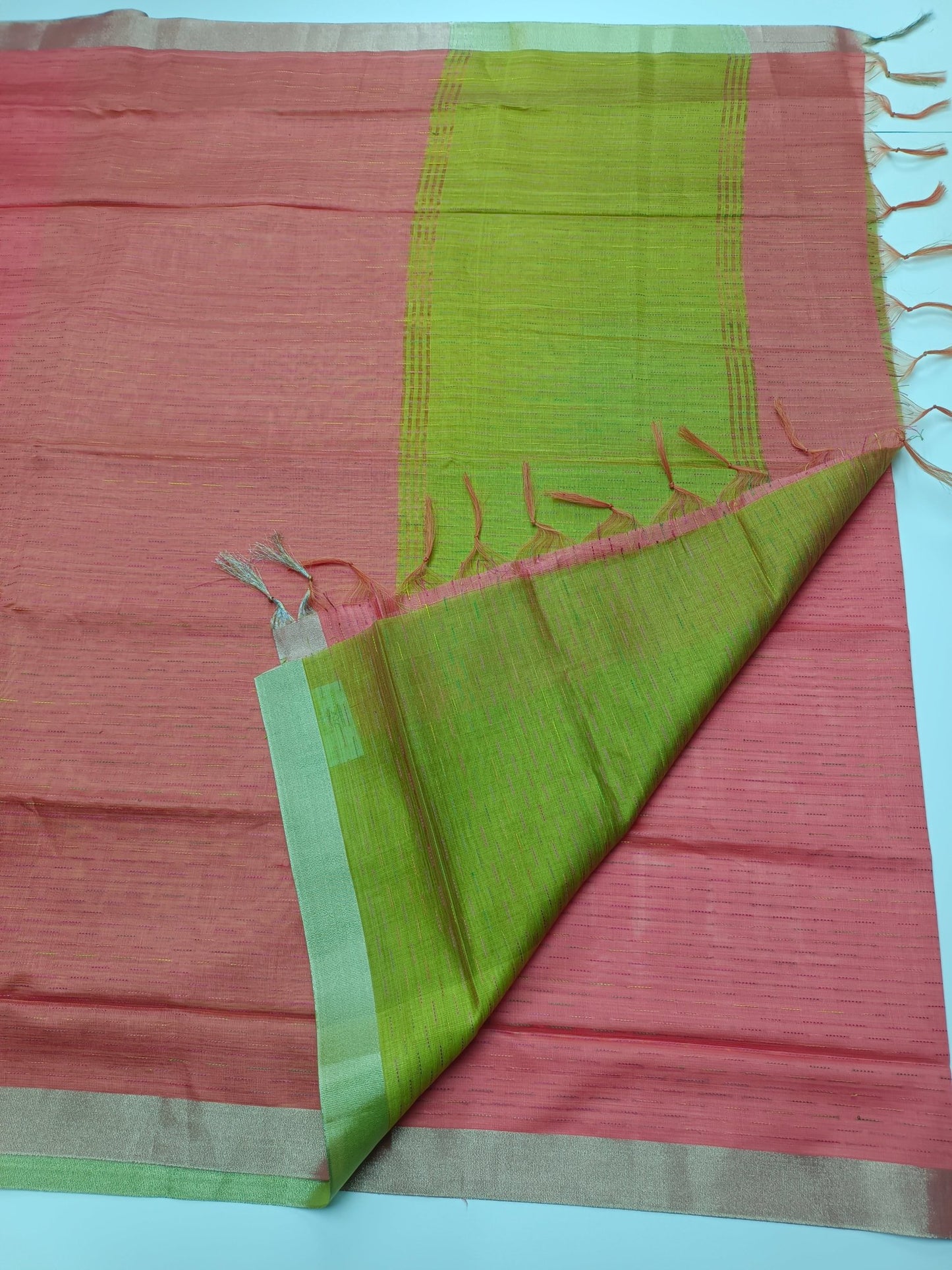 FANCY LENIN SAREE - B S CHANNABASAPPA & SONS