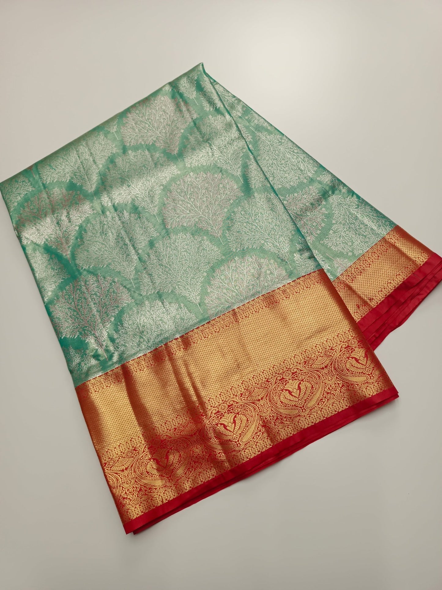 FANCY BRIDAL TISSUE SILK SAREE - B S CHANNABASAPPA & SONS