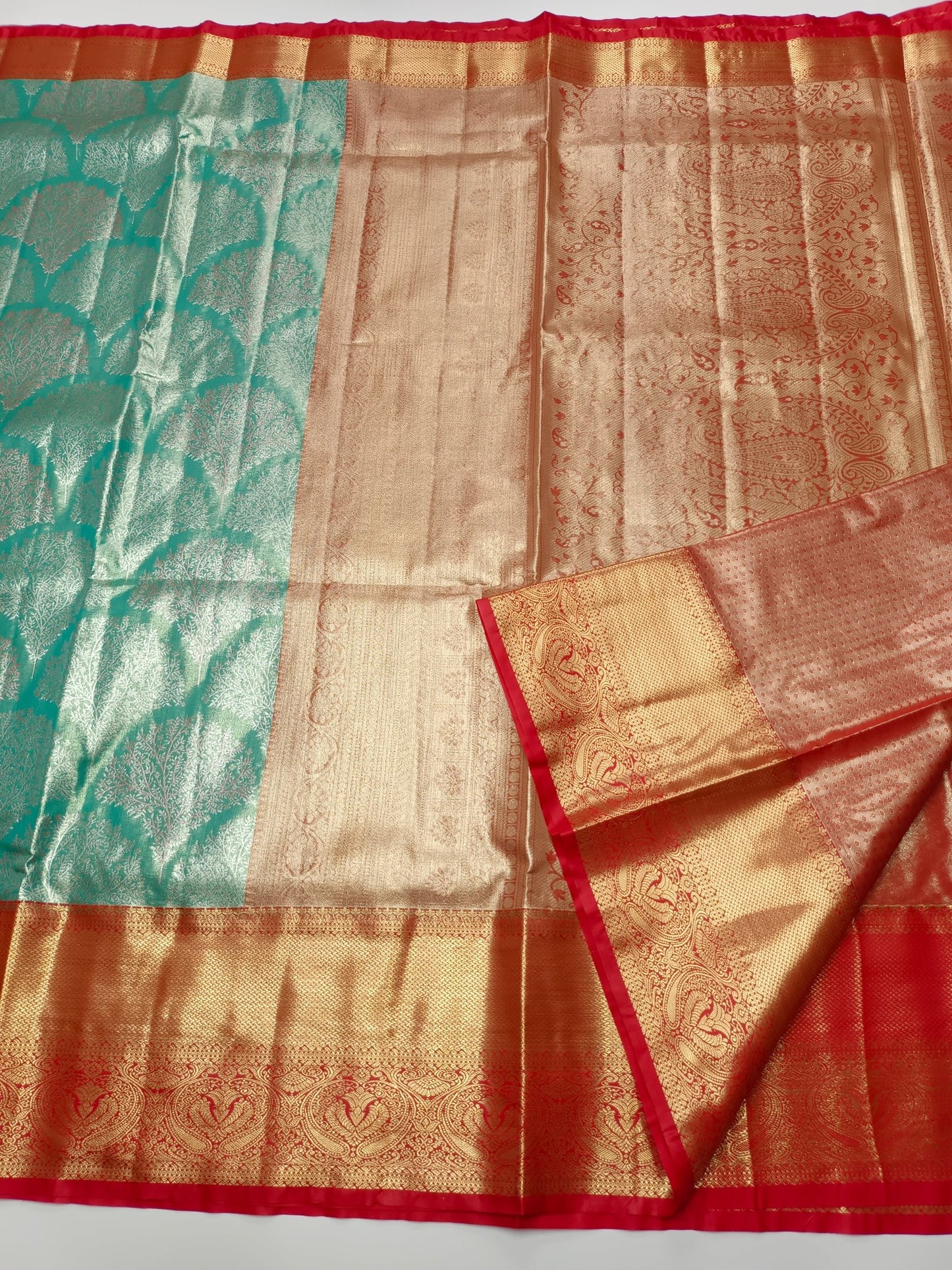 FANCY BRIDAL TISSUE SILK SAREE - B S CHANNABASAPPA & SONS