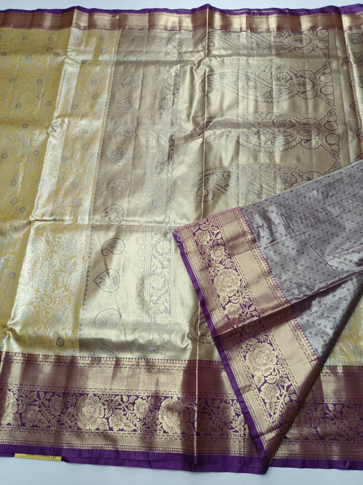FANCY BRIDAL TISSUE SILK SAREE - B S CHANNABASAPPA & SONS