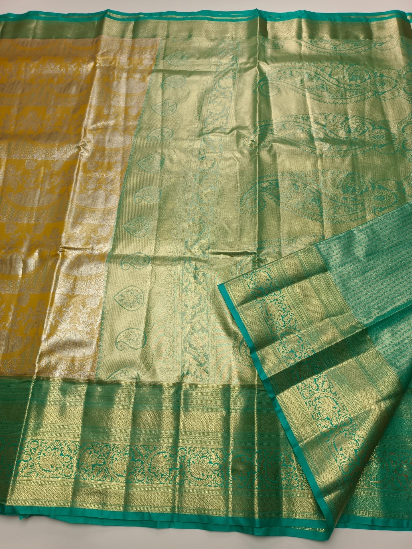 FANCY BRIDAL TISSUE SILK SAREE - B S CHANNABASAPPA & SONS
