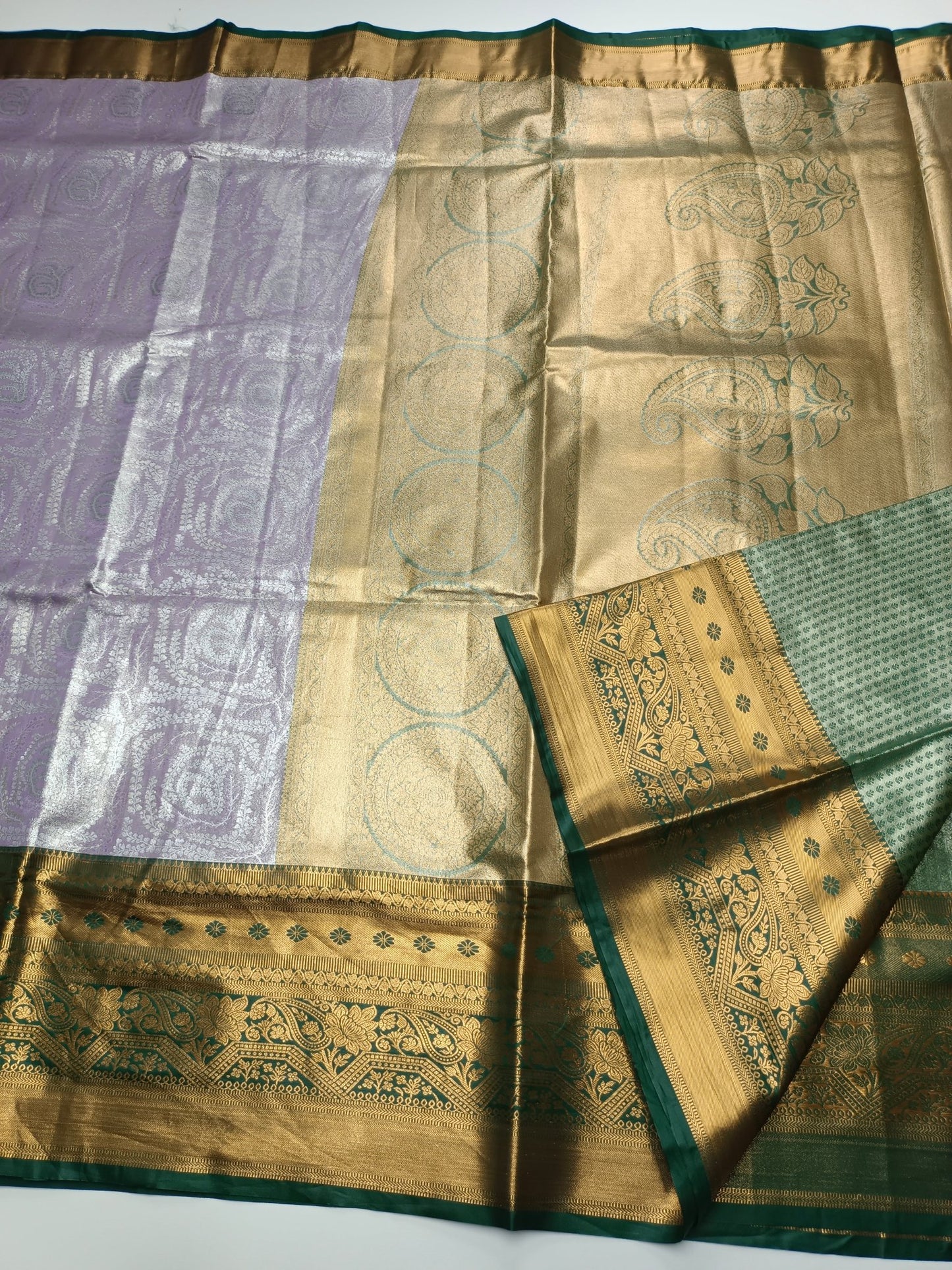 FANCY BRIDAL TISSUE SILK SAREE - B S CHANNABASAPPA & SONS