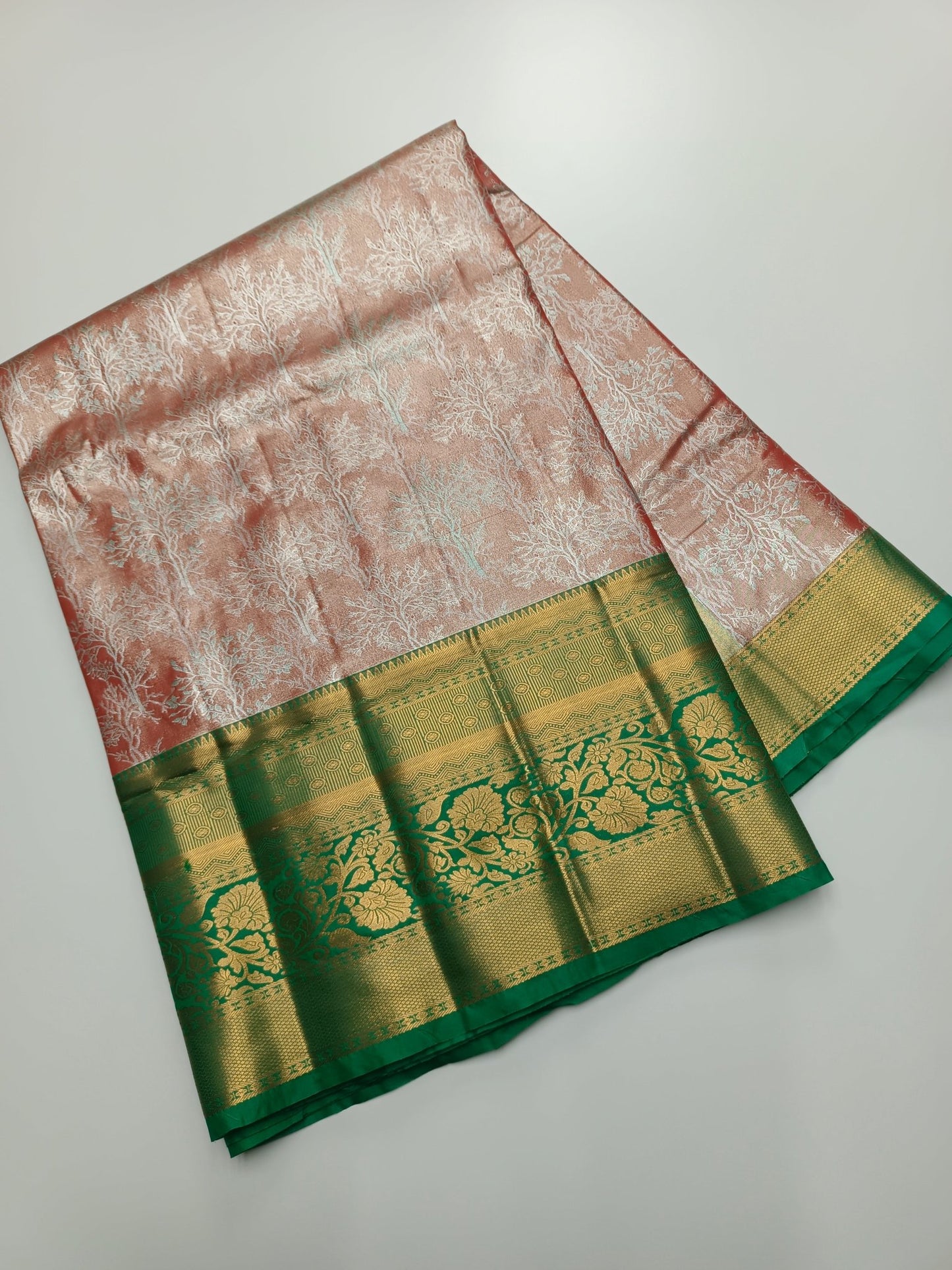 FANCY BRIDAL TISSUE SILK SAREE - B S CHANNABASAPPA & SONS