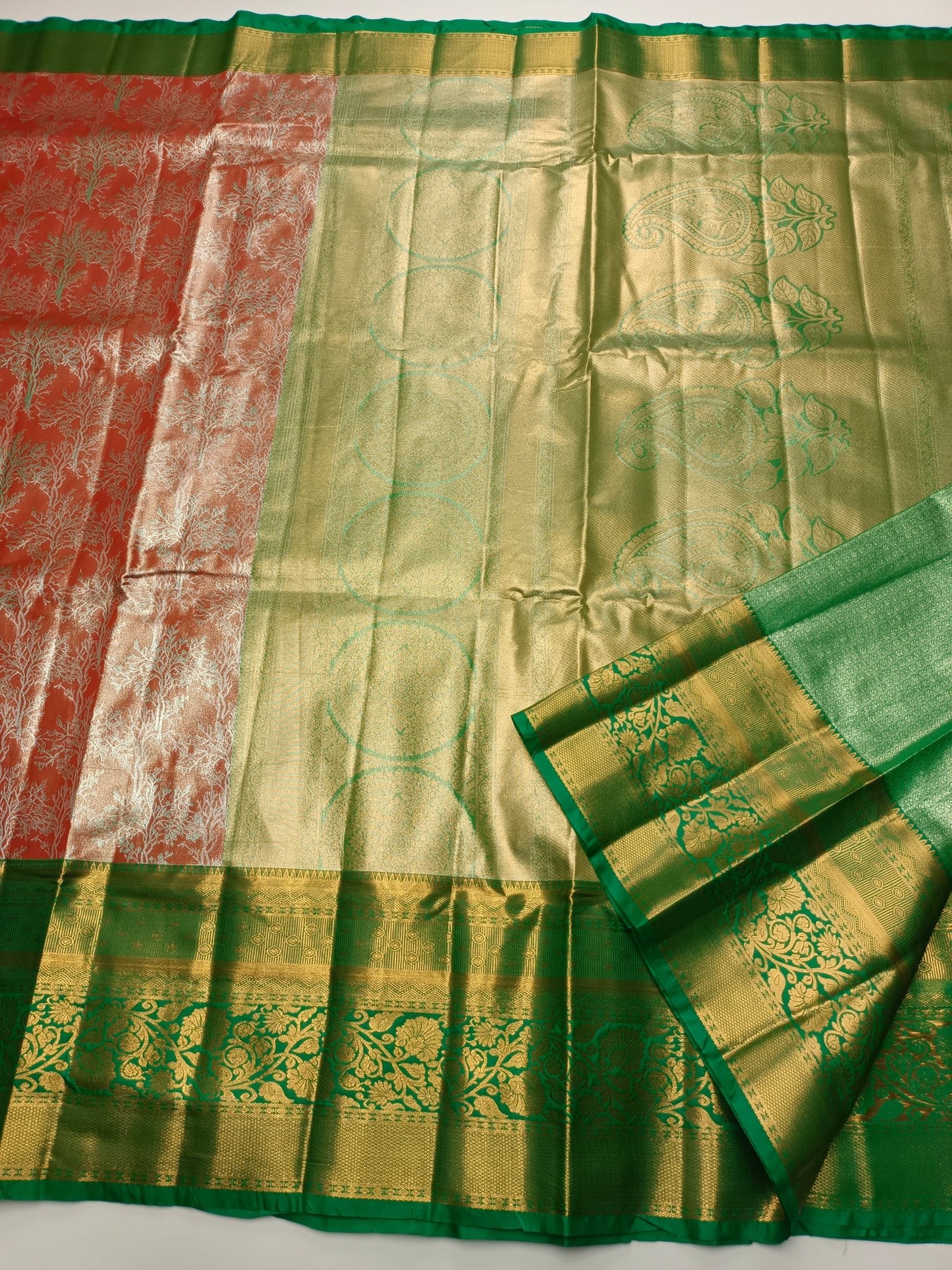 FANCY BRIDAL TISSUE SILK SAREE - B S CHANNABASAPPA & SONS