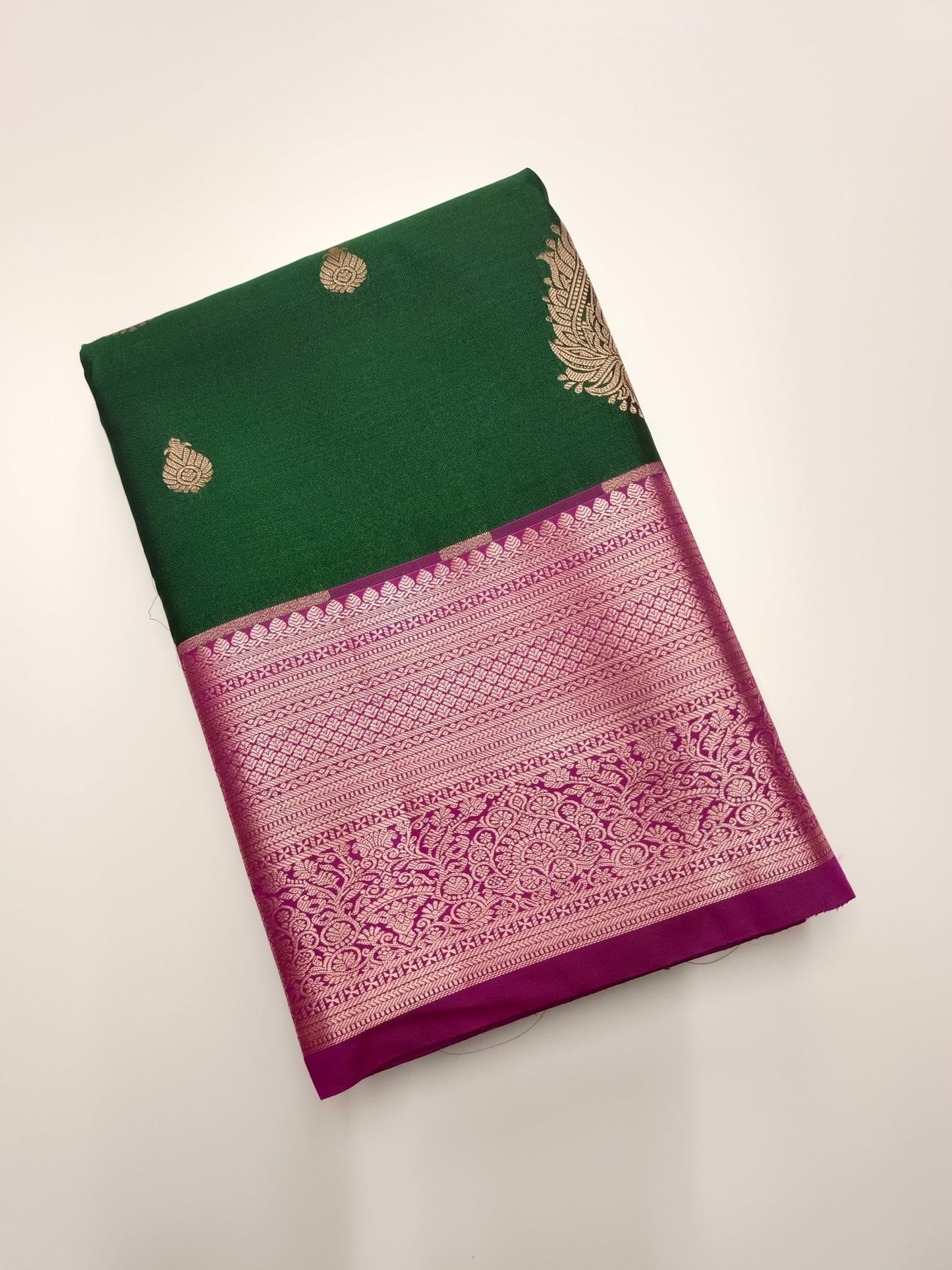 KANCHIPURAM SEMI SILK SAREE - B S CHANNABASAPPA & SONS