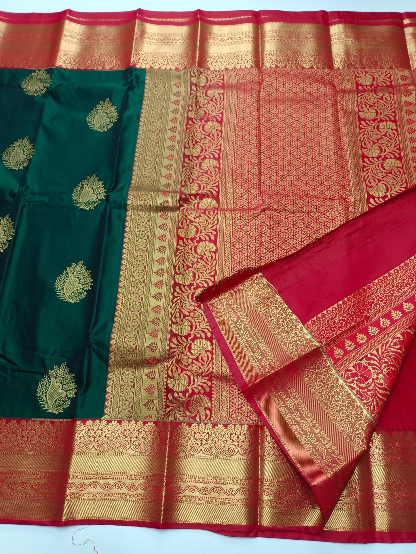 KANCHIPURAM SEMI SILK SAREE - B S CHANNABASAPPA & SONS