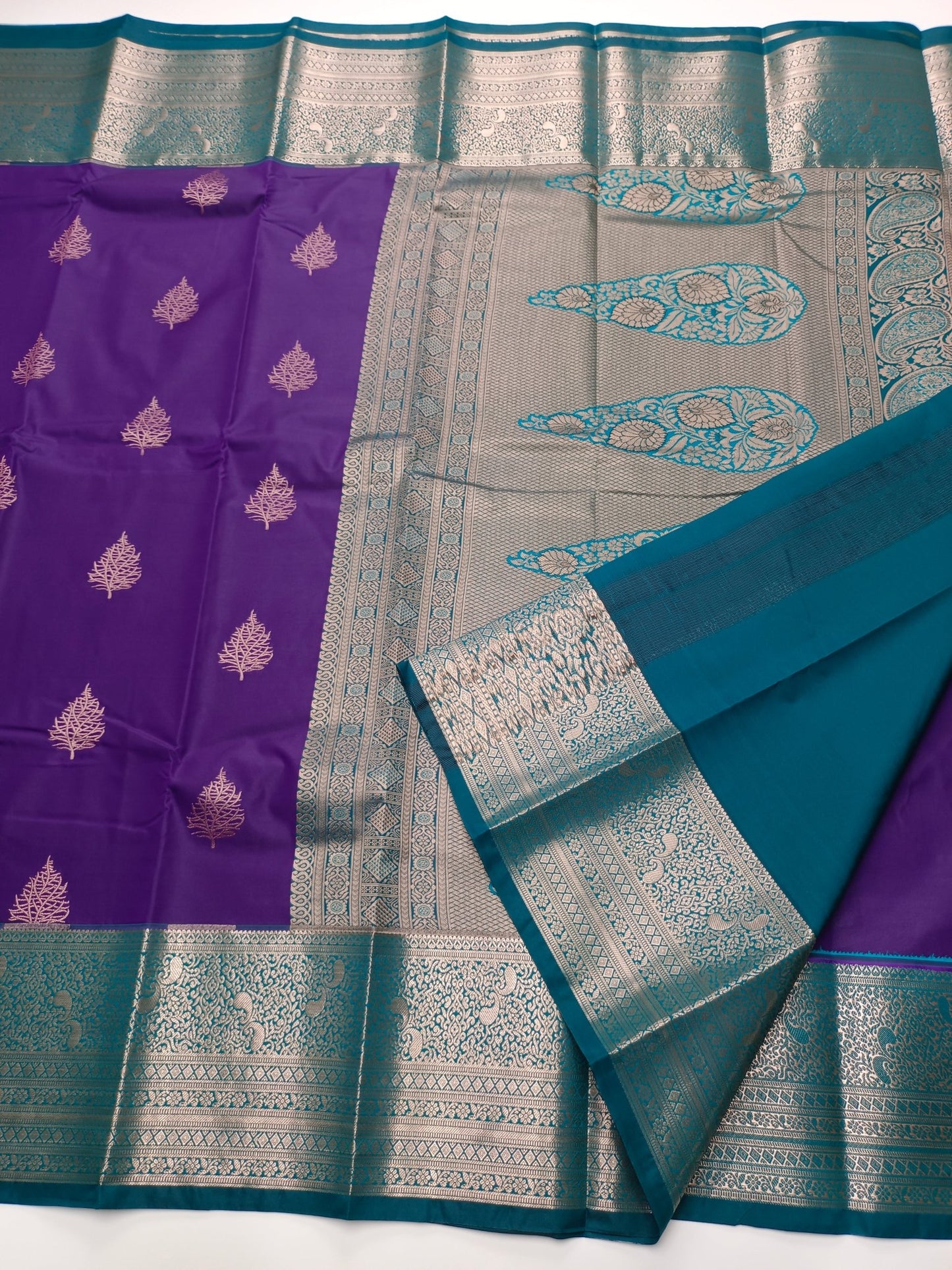 KANCHIPURAM SEMI SILK SAREE - B S CHANNABASAPPA & SONS