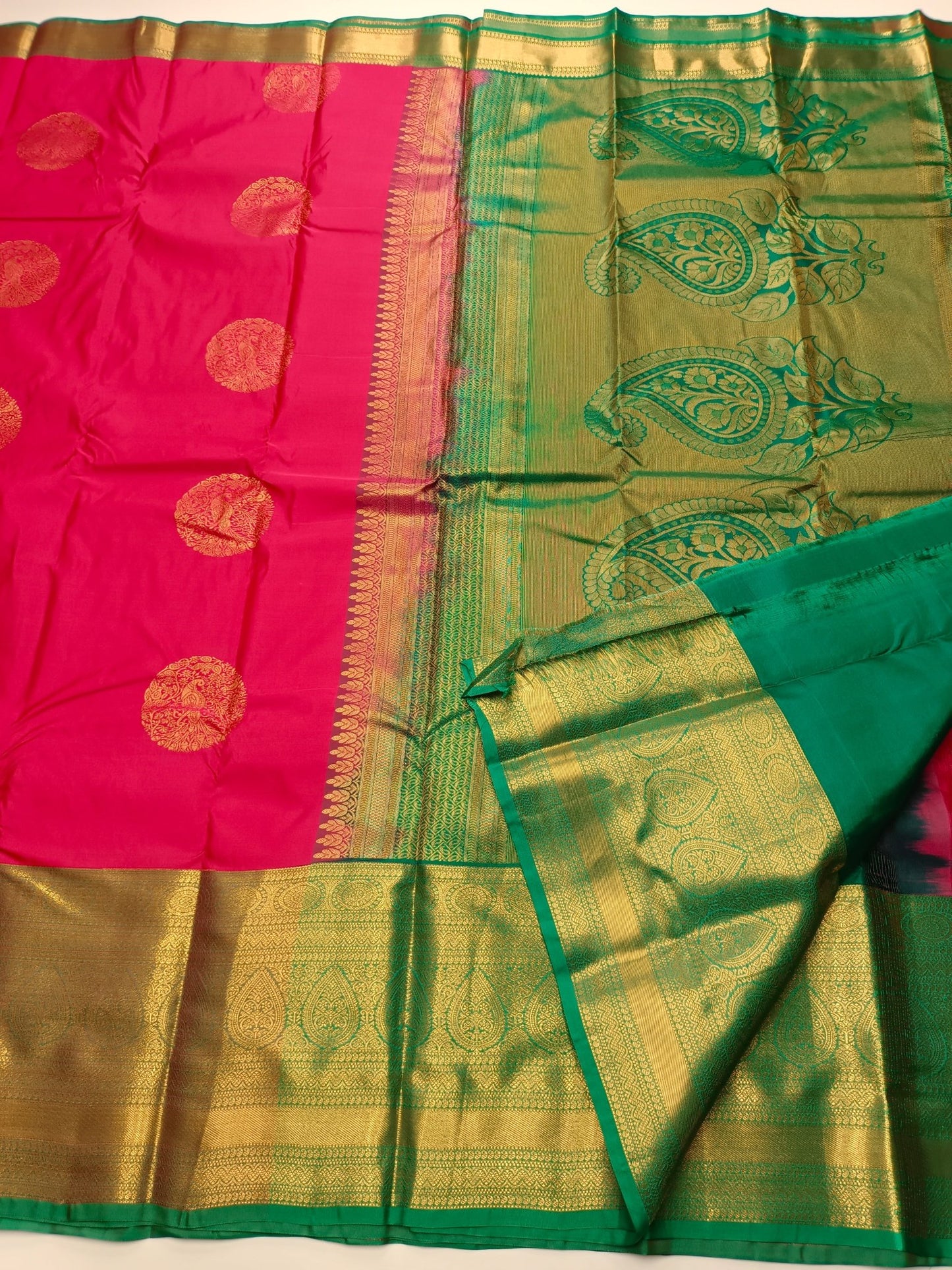 KANCHIPURAM SEMI SILK SAREE - B S CHANNABASAPPA & SONS