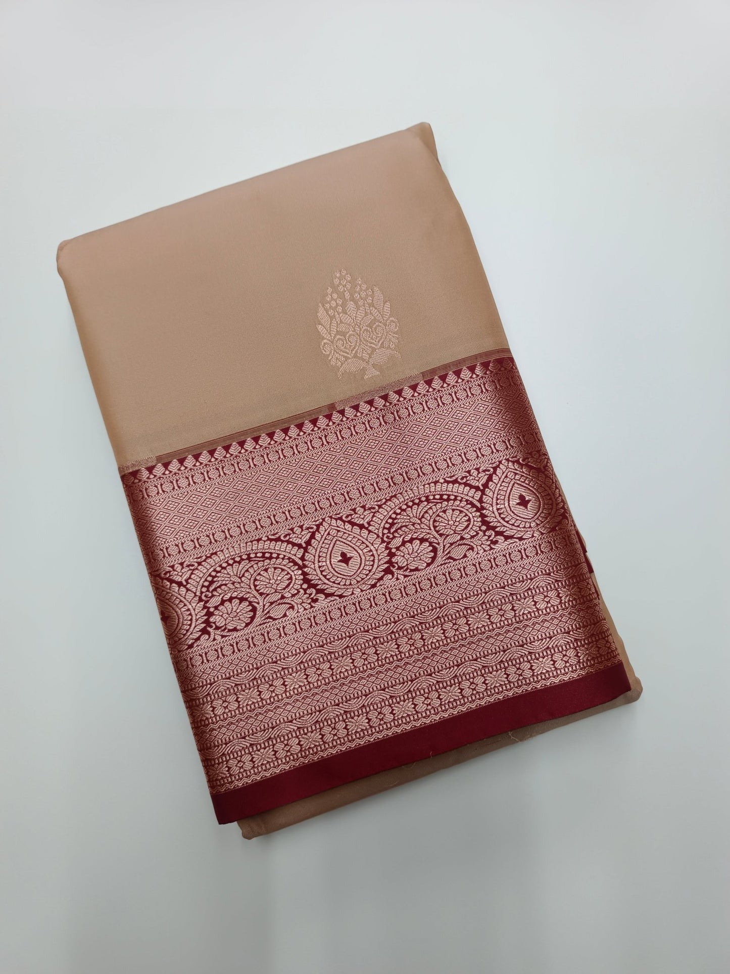 KANCHIPURAM SEMI SILK SAREE - B S CHANNABASAPPA & SONS
