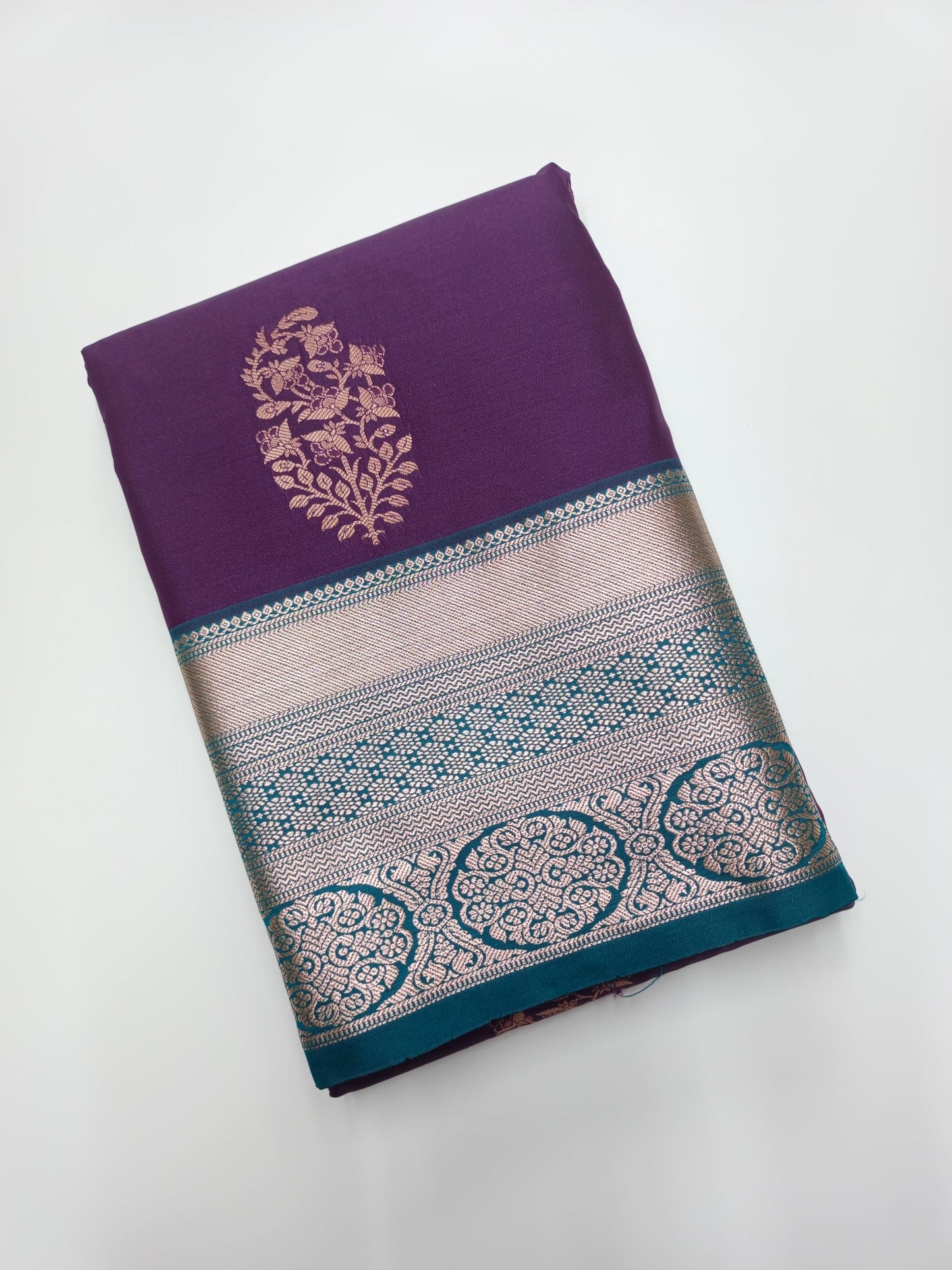 KANCHIPURAM SEMI SILK SAREE - B S CHANNABASAPPA & SONS