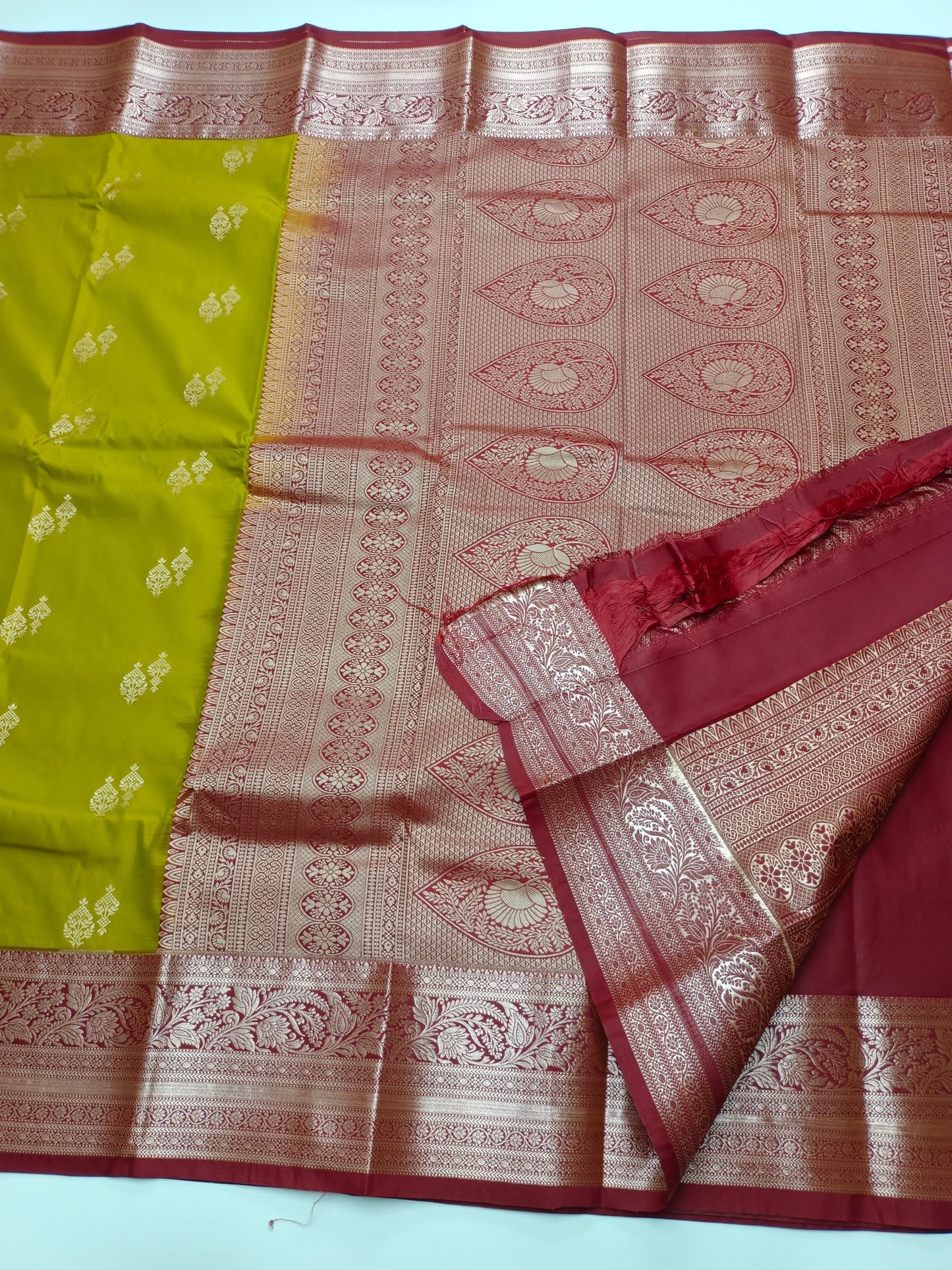 KANCHIPURAM SEMI SILK SAREE - B S CHANNABASAPPA & SONS