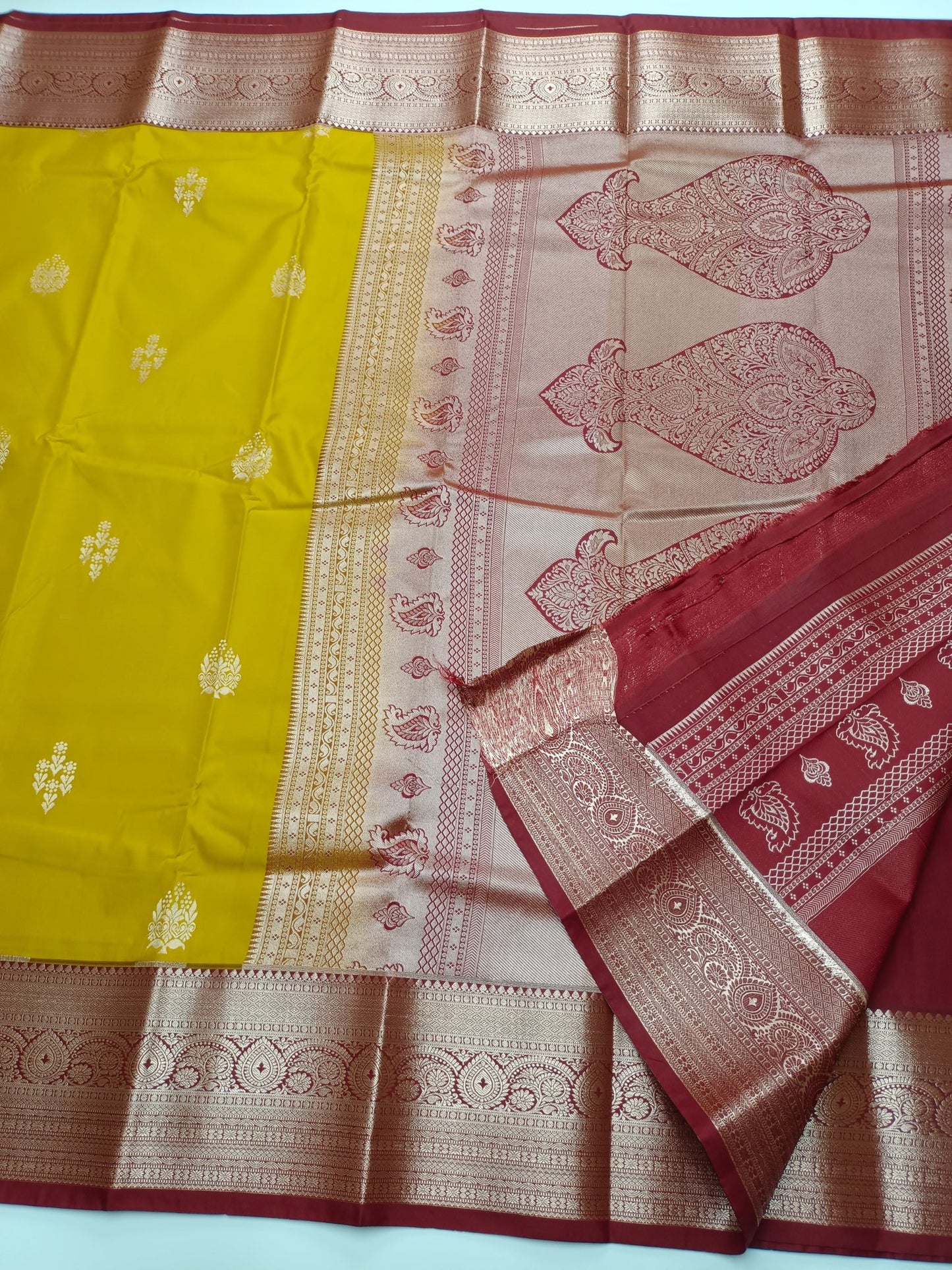 KANCHIPURAM SEMI SILK SAREE - B S CHANNABASAPPA & SONS