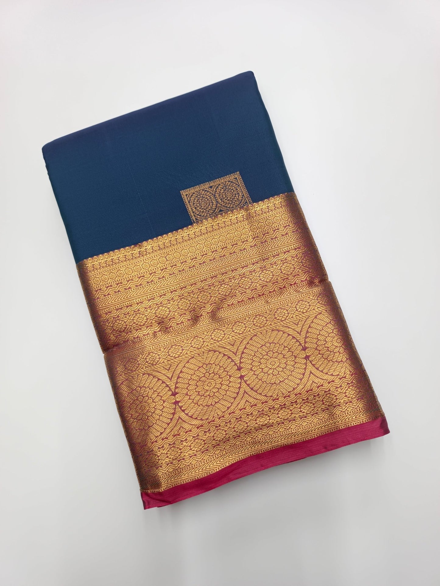 KANCHIPURAM SEMI SILK SAREE - B S CHANNABASAPPA & SONS