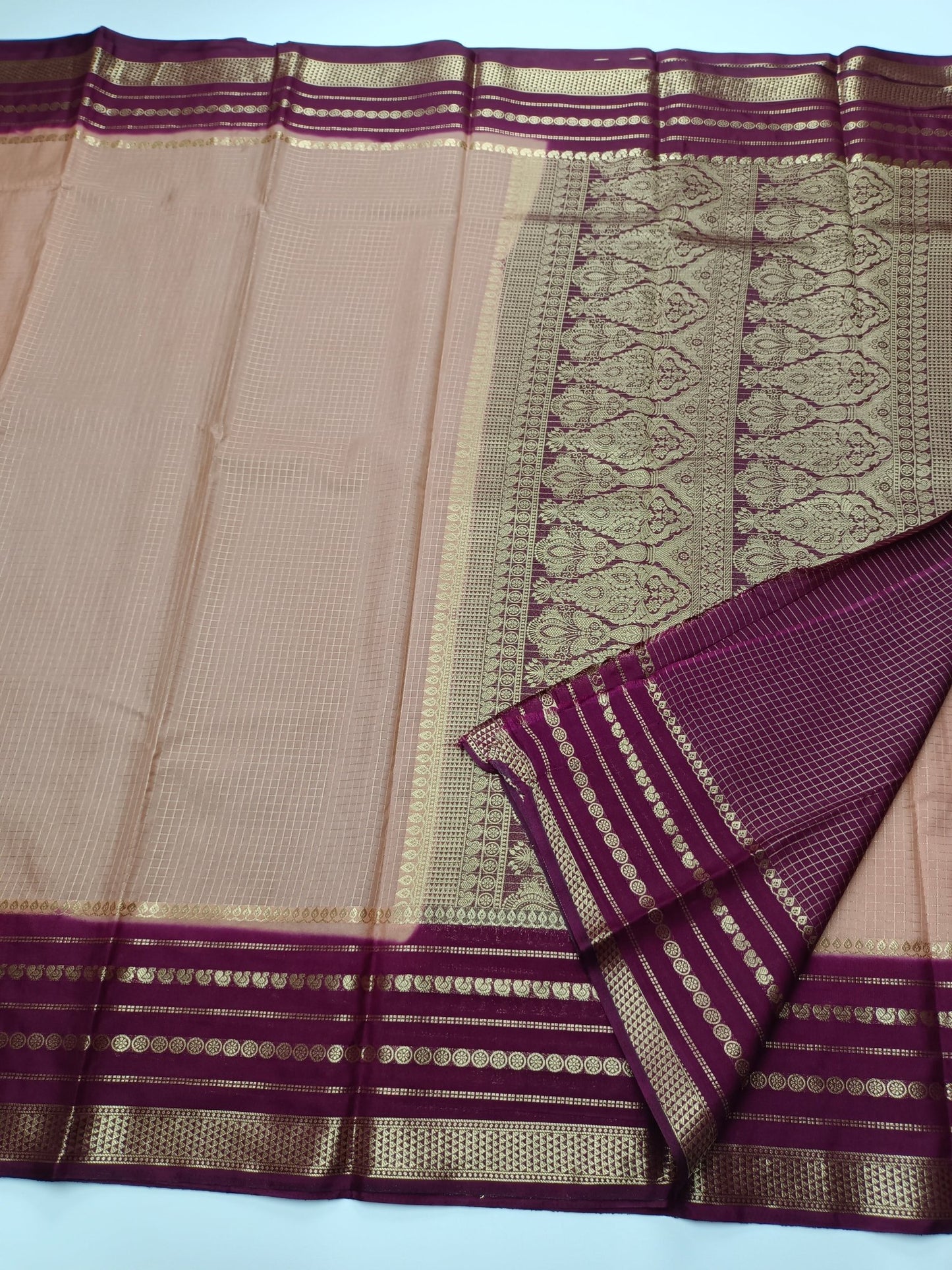 SEMI CREPE SILK SAREE - B S CHANNABASAPPA & SONS