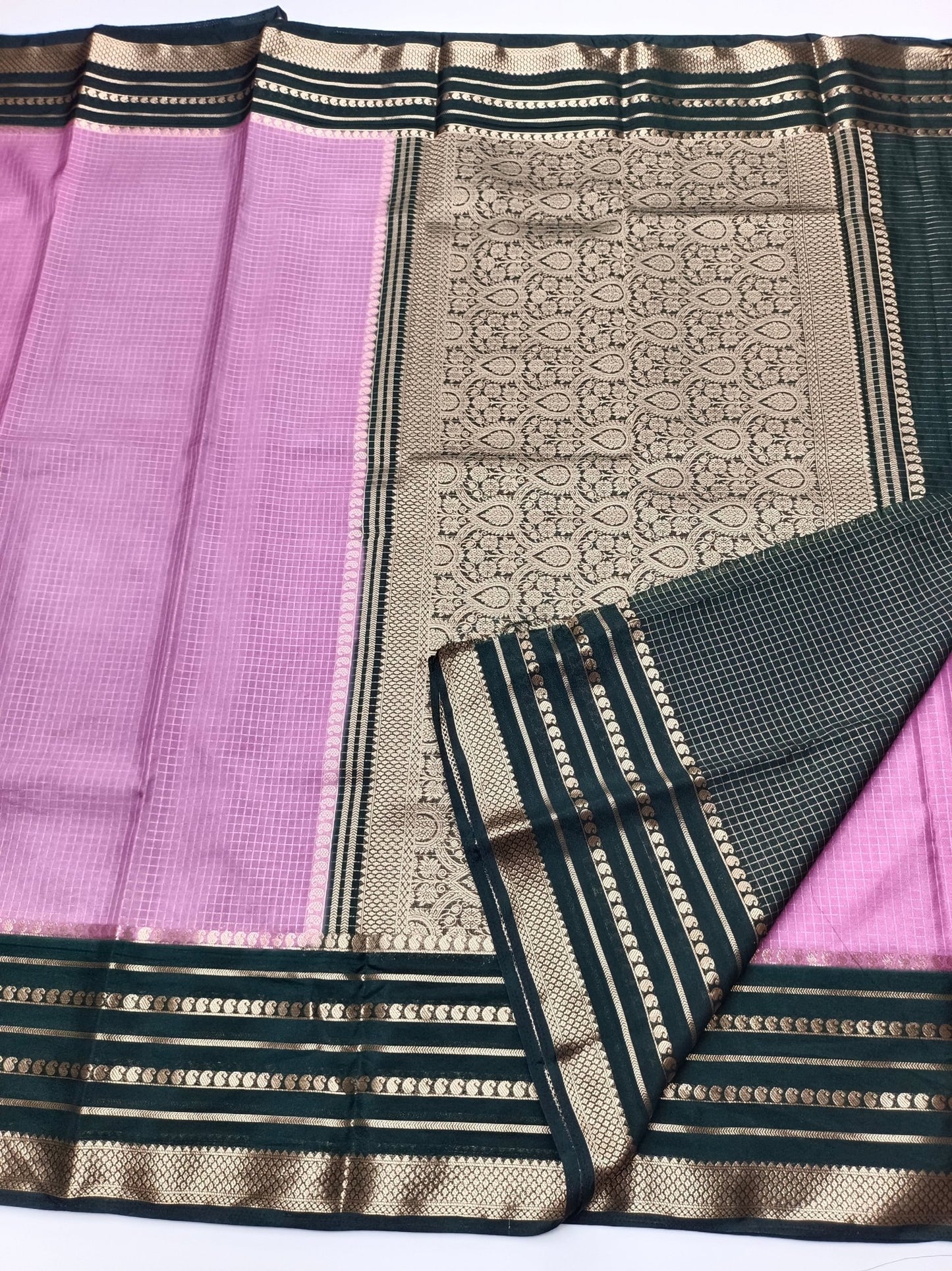SEMI CREPE SILK SAREE - B S CHANNABASAPPA & SONS