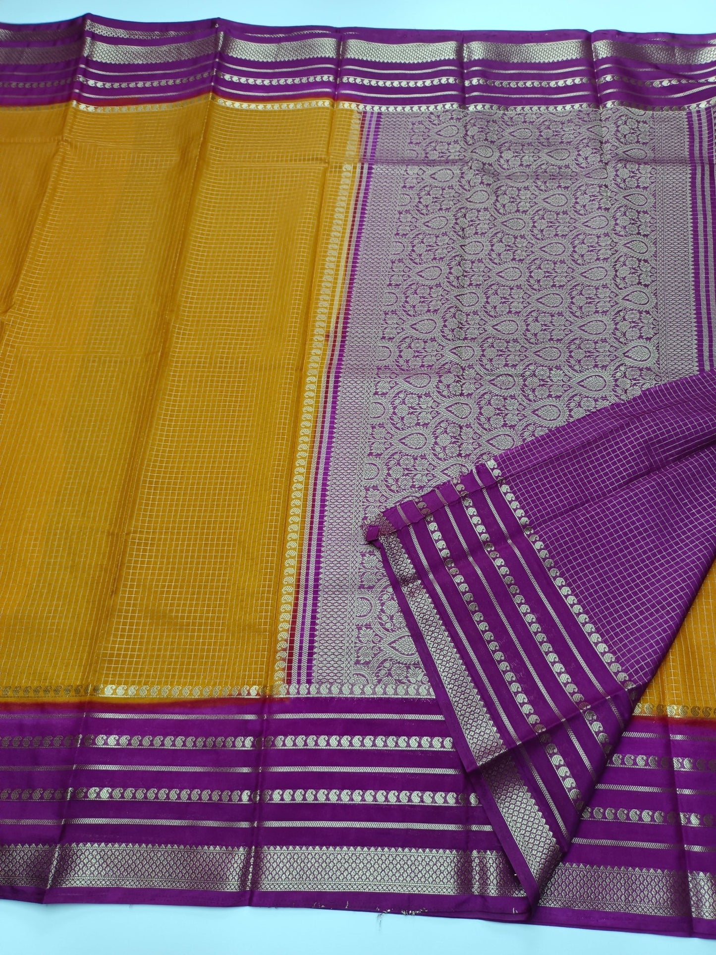 SEMI CREPE SILK SAREE - B S CHANNABASAPPA & SONS