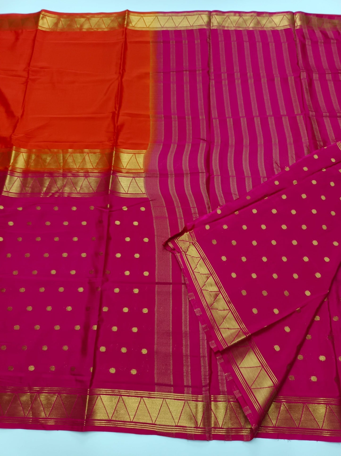 2D CREPE SILK SAREE - B S CHANNABASAPPA & SONS