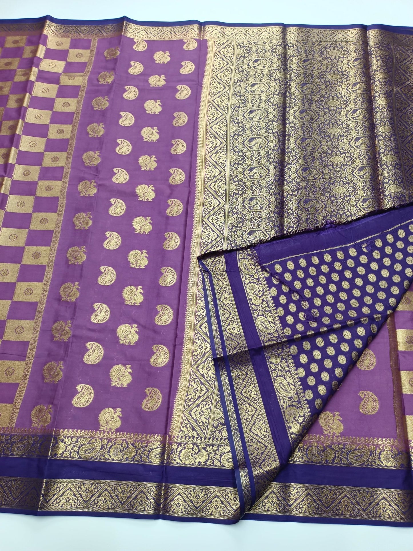 SEMI CREPE SILK SAREE - B S CHANNABASAPPA & SONS