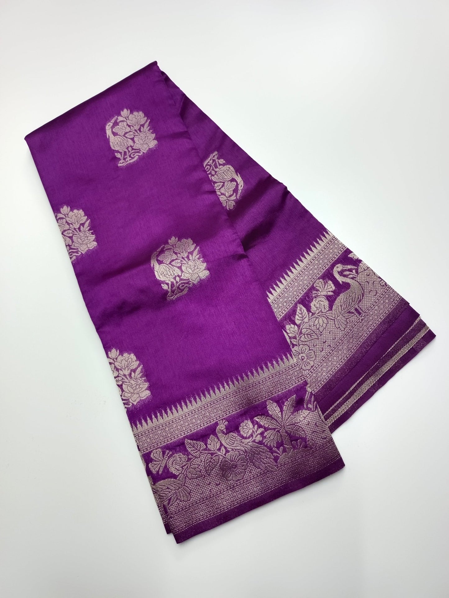 FANCY RAW SILK SAREE - B S CHANNABASAPPA & SONS