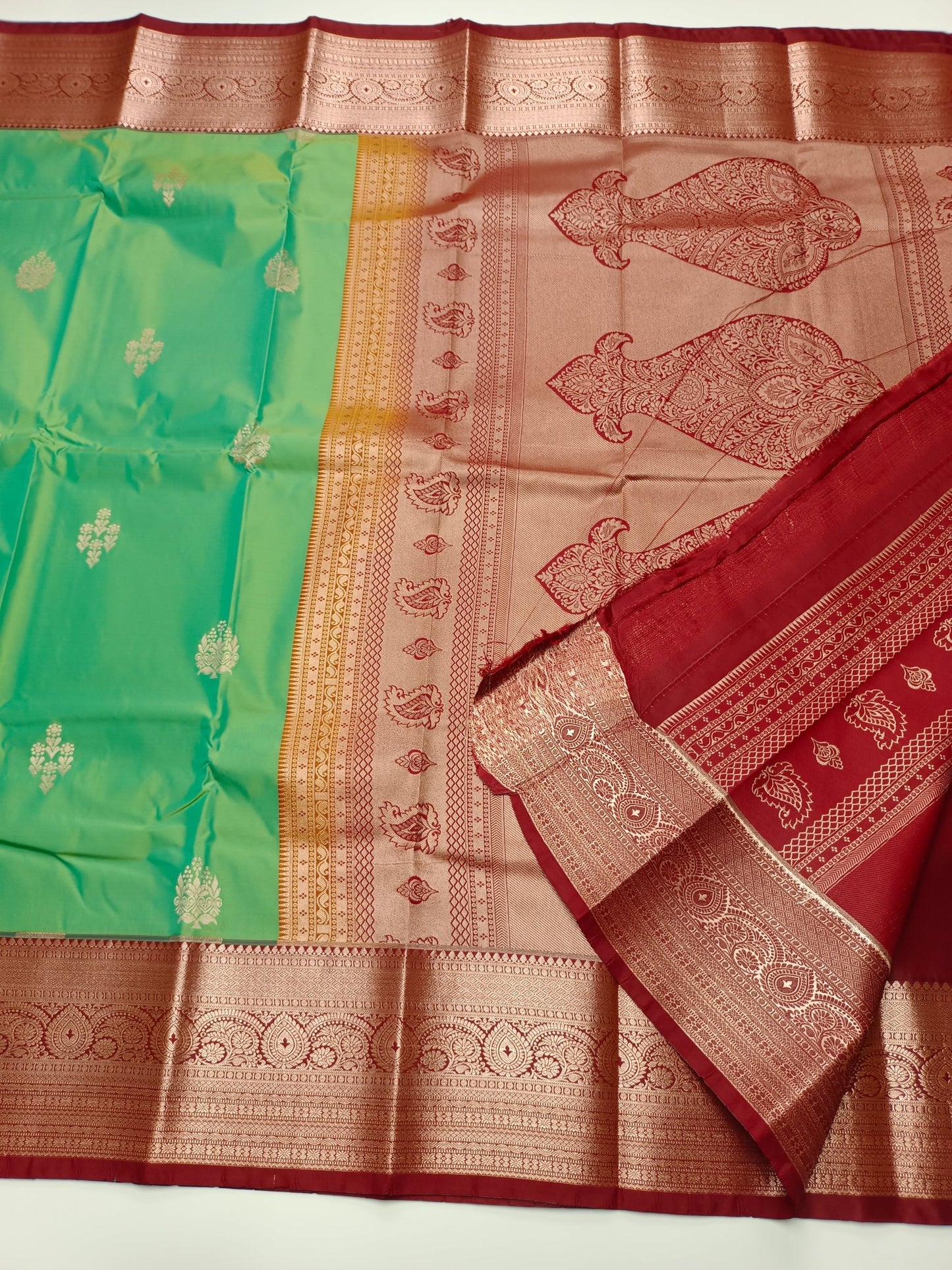KANCHIPURAM SEMI SILK SAREE - B S CHANNABASAPPA & SONS