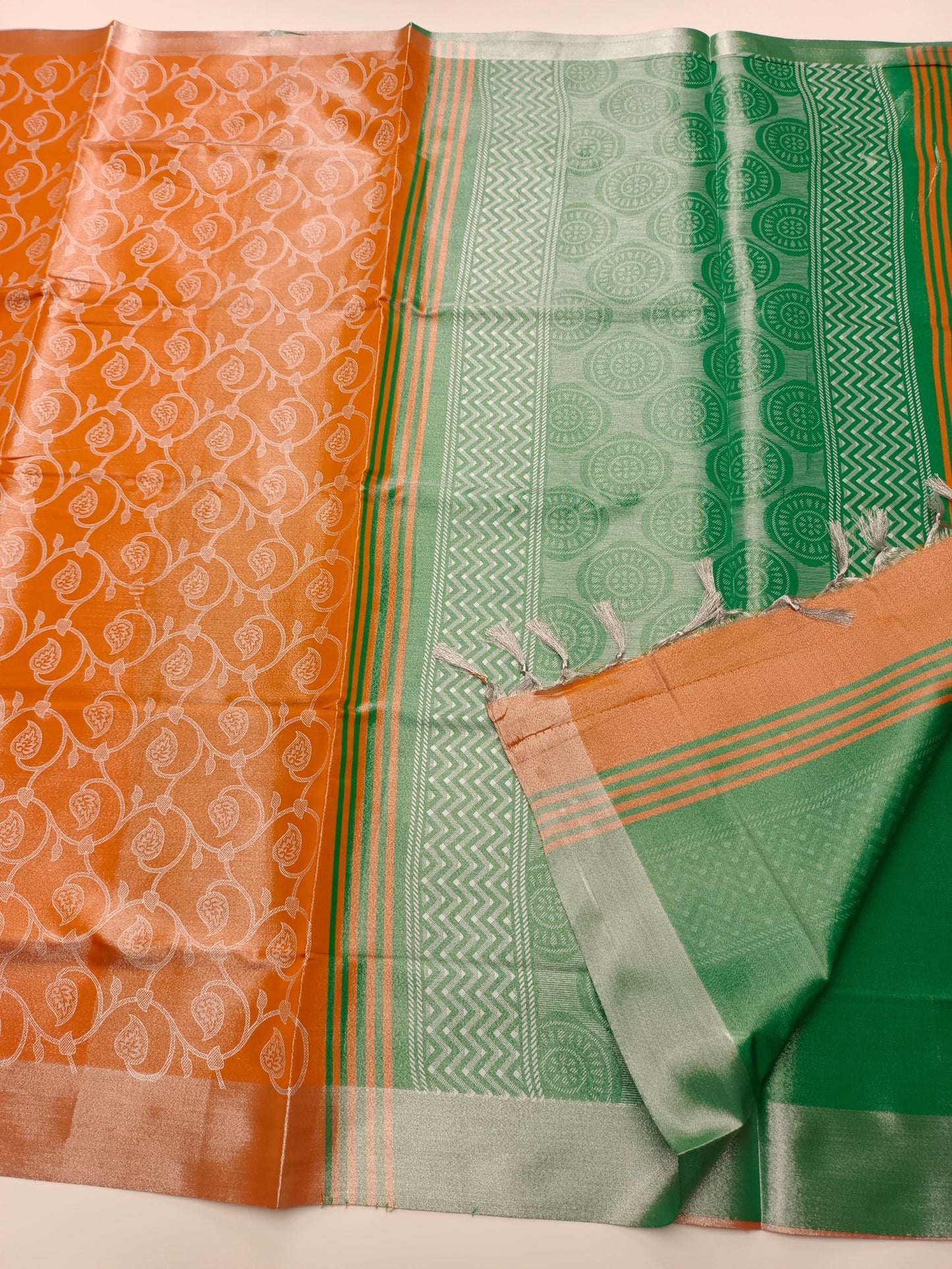 TISSUE COTTON SAREE - B S CHANNABASAPPA & SONS