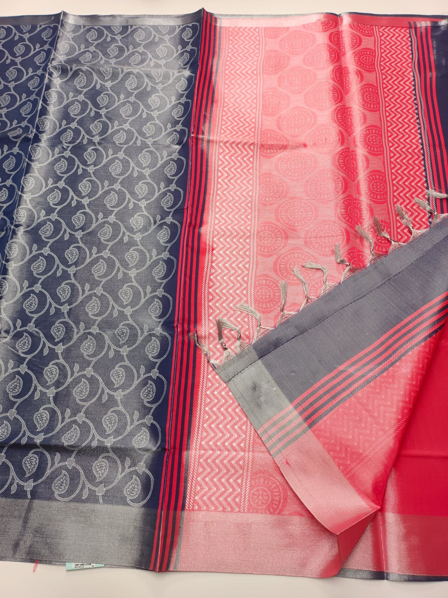 TISSUE COTTON SAREE - B S CHANNABASAPPA & SONS