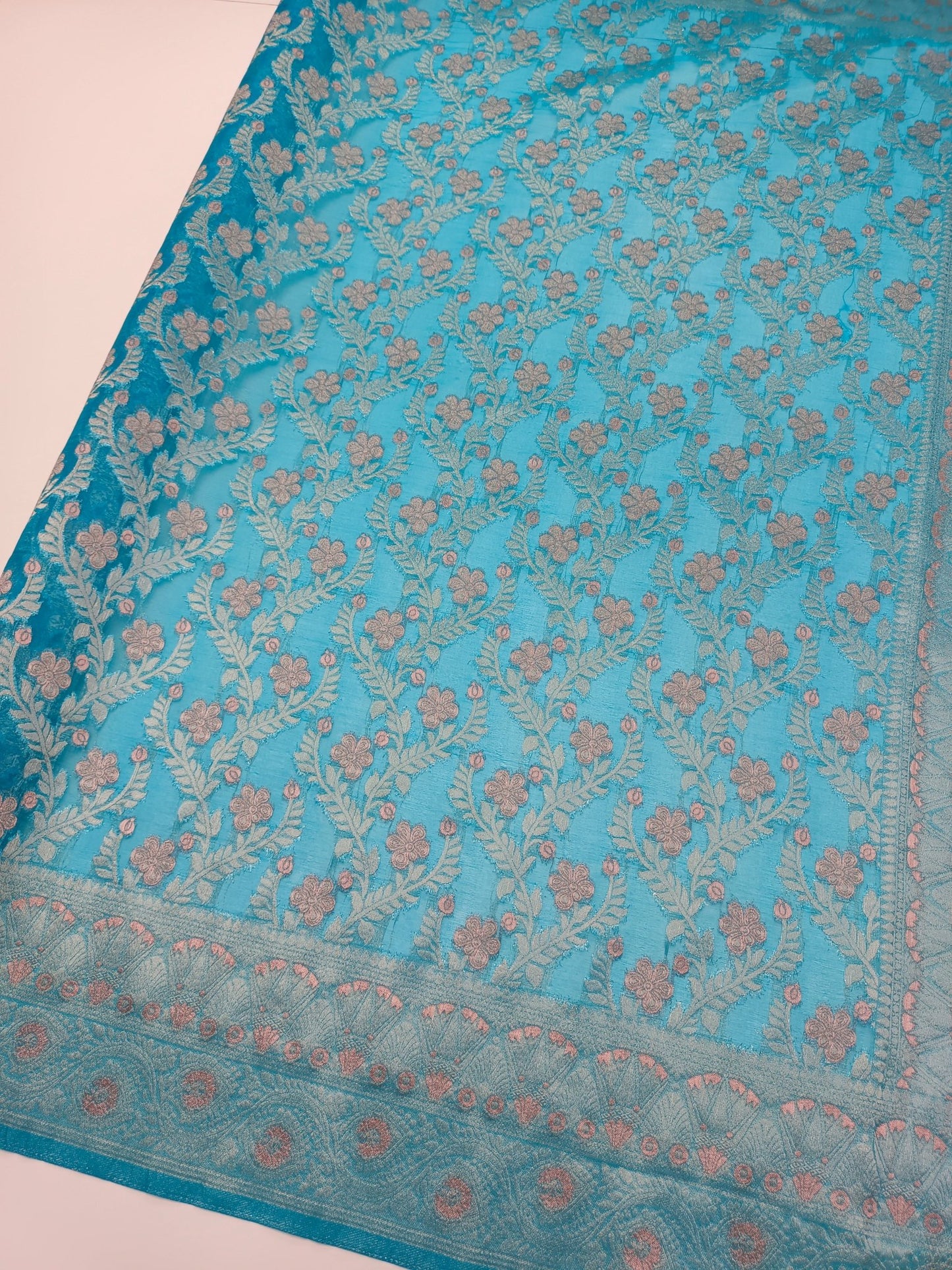 FANCY ORGANZA SAREE - B S CHANNABASAPPA & SONS