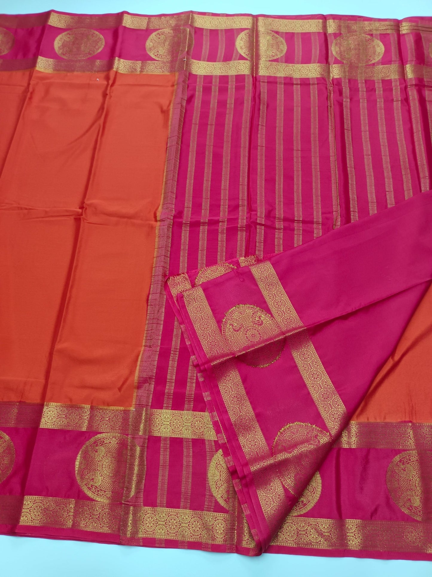 SEMI CREPE SILK SAREE - B S CHANNABASAPPA & SONS