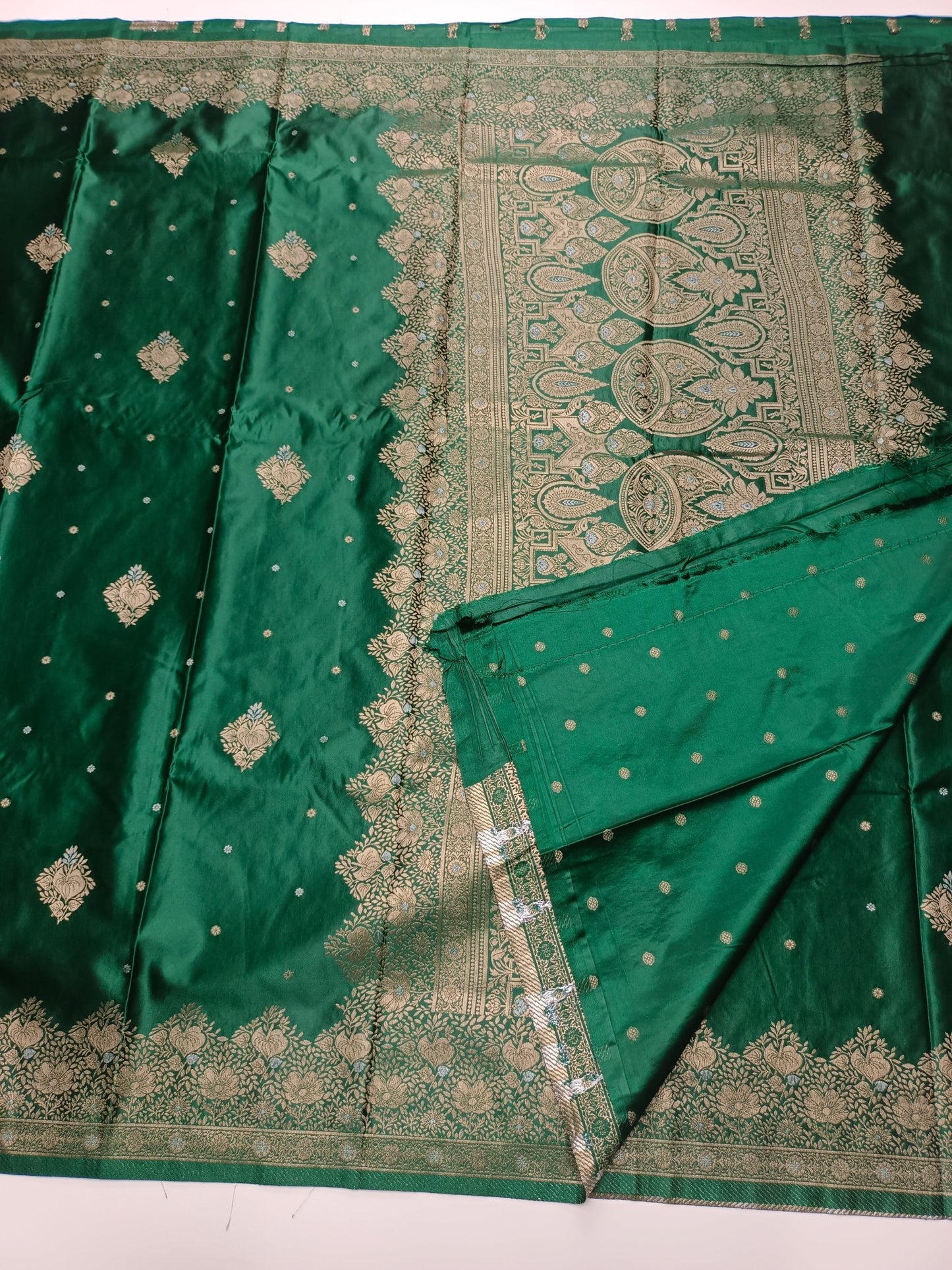SATIN CREPE SILK SAREE - B S CHANNABASAPPA & SONS