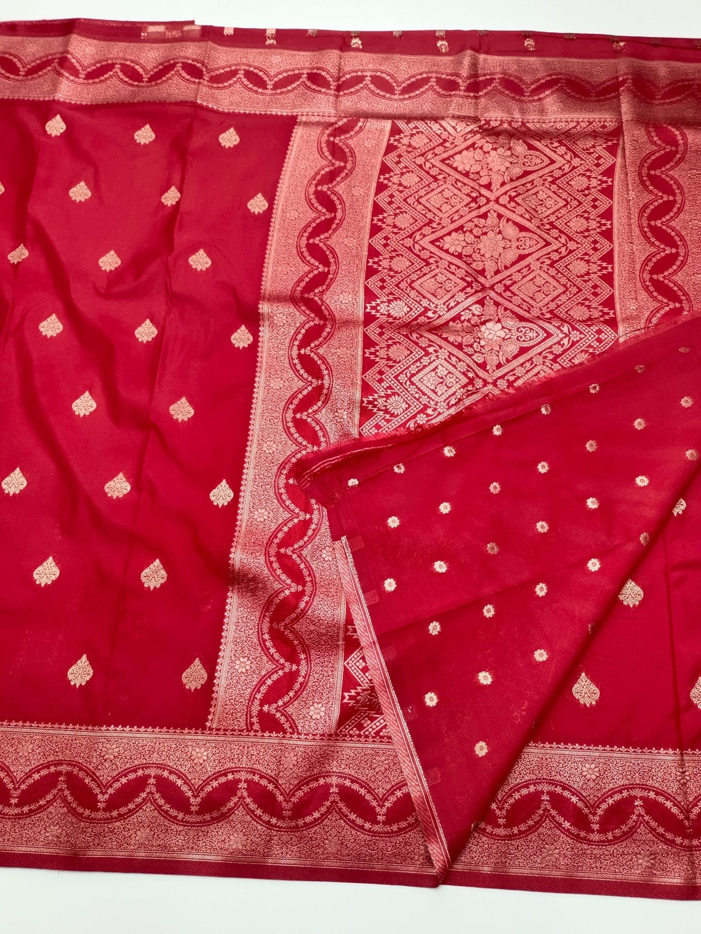 SATIN CREPE SILK SAREE - B S CHANNABASAPPA & SONS