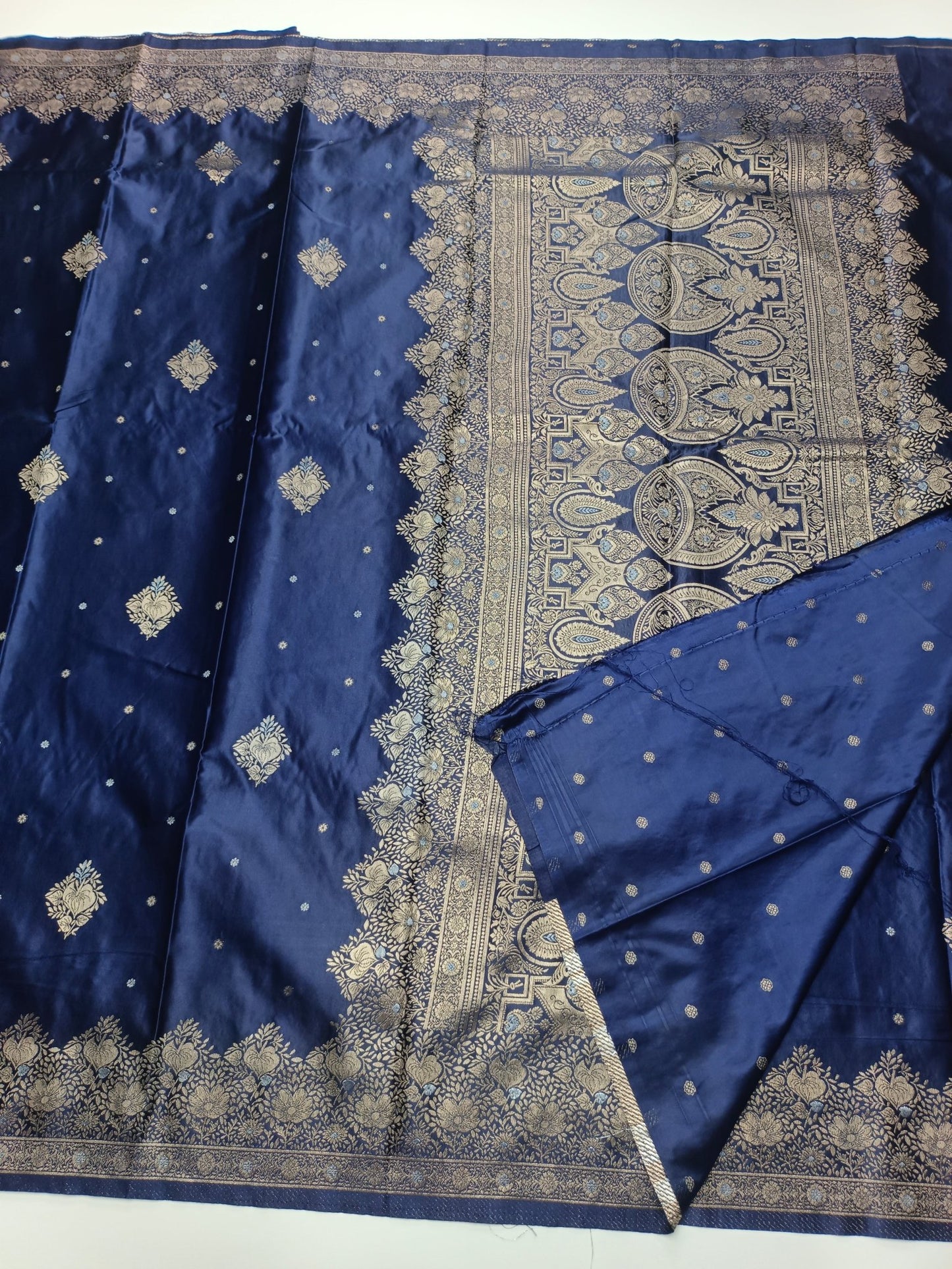SATIN CREPE SILK SAREE - B S CHANNABASAPPA & SONS