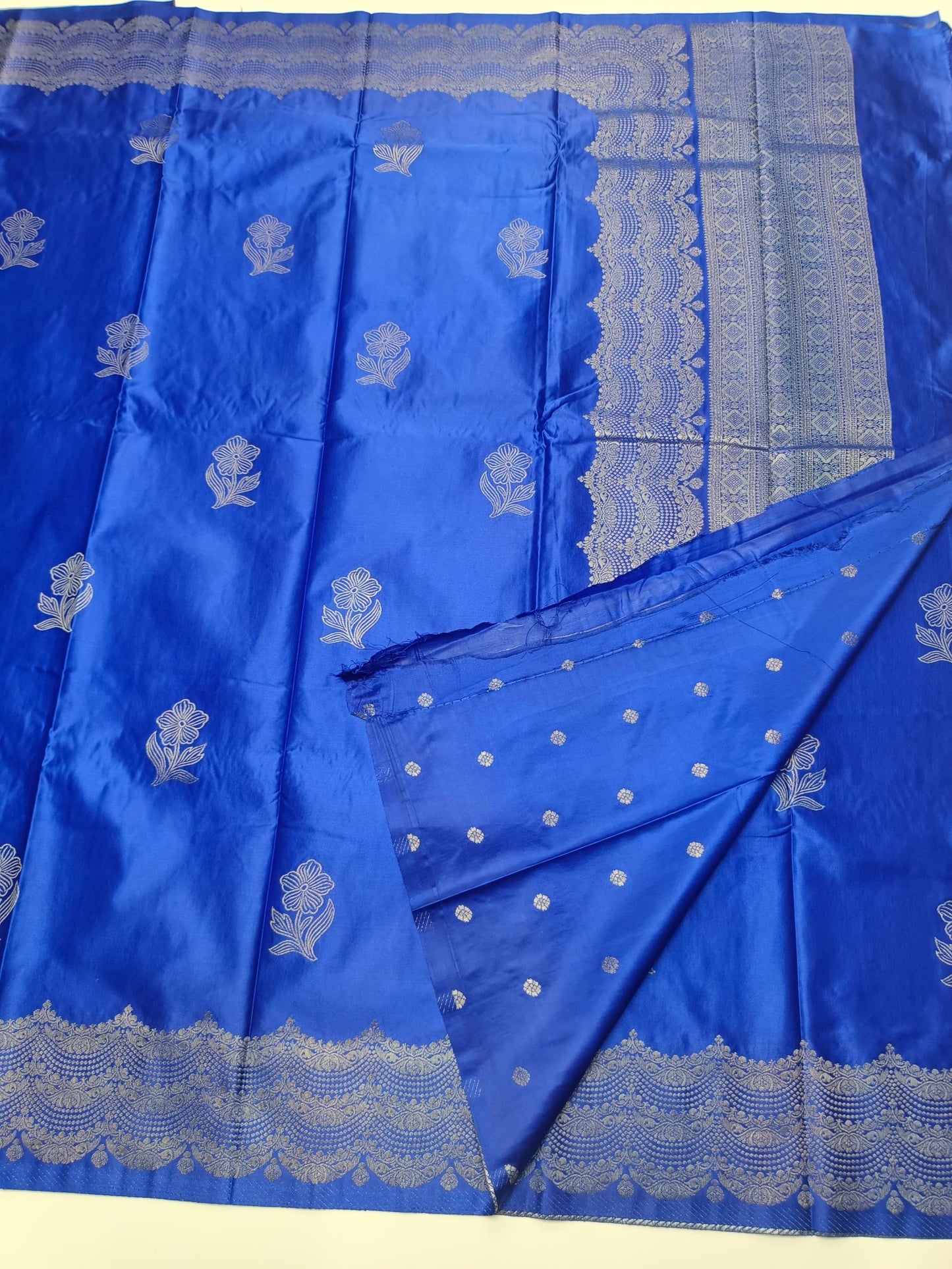 SATIN CREPE SILK SAREE - B S CHANNABASAPPA & SONS