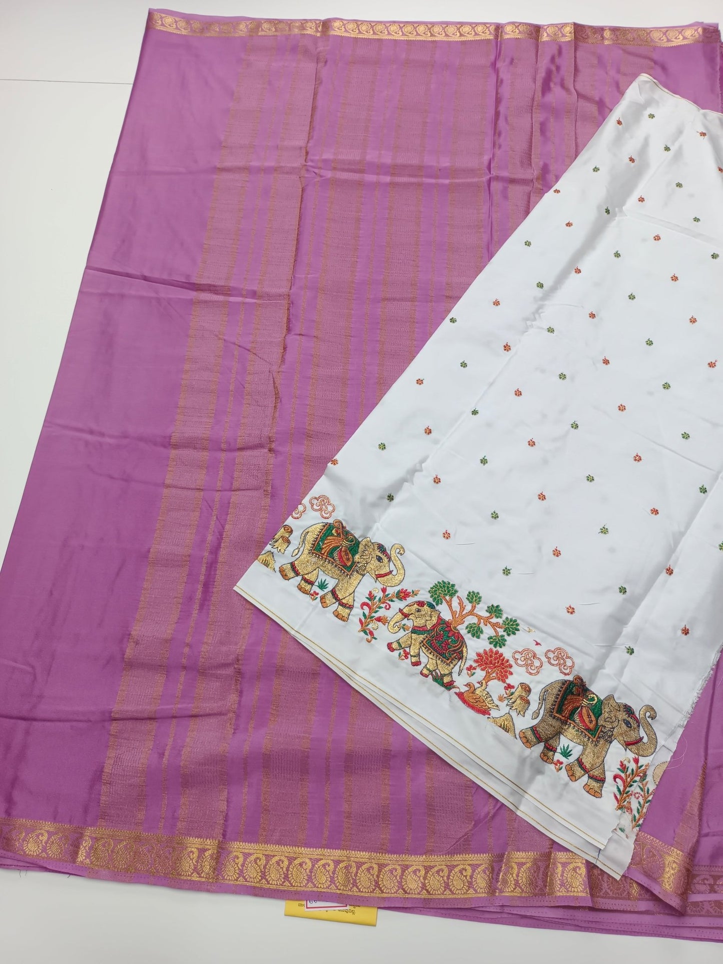 SEMI CREPE SILK SAREE - B S CHANNABASAPPA & SONS