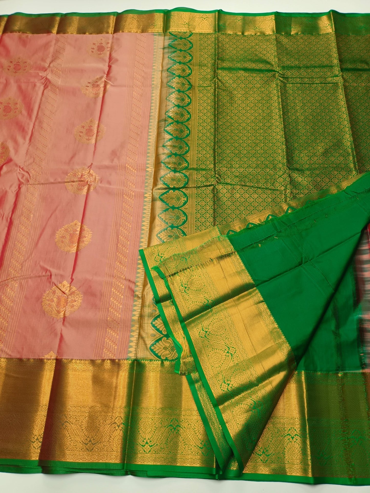 KANCHIPURAM SEMI SILK SAREE - B S CHANNABASAPPA & SONS
