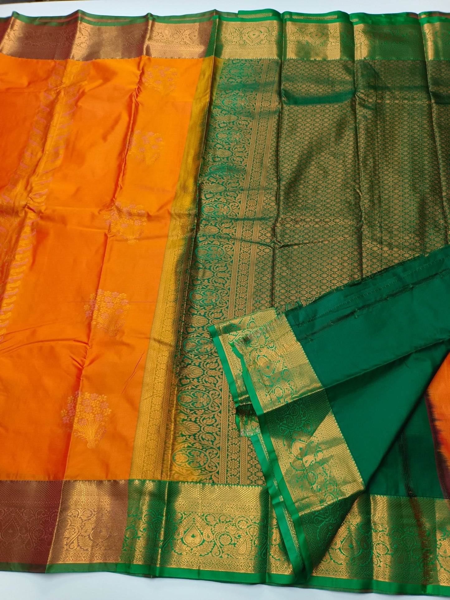 KANCHIPURAM SEMI SILK SAREE - B S CHANNABASAPPA & SONS