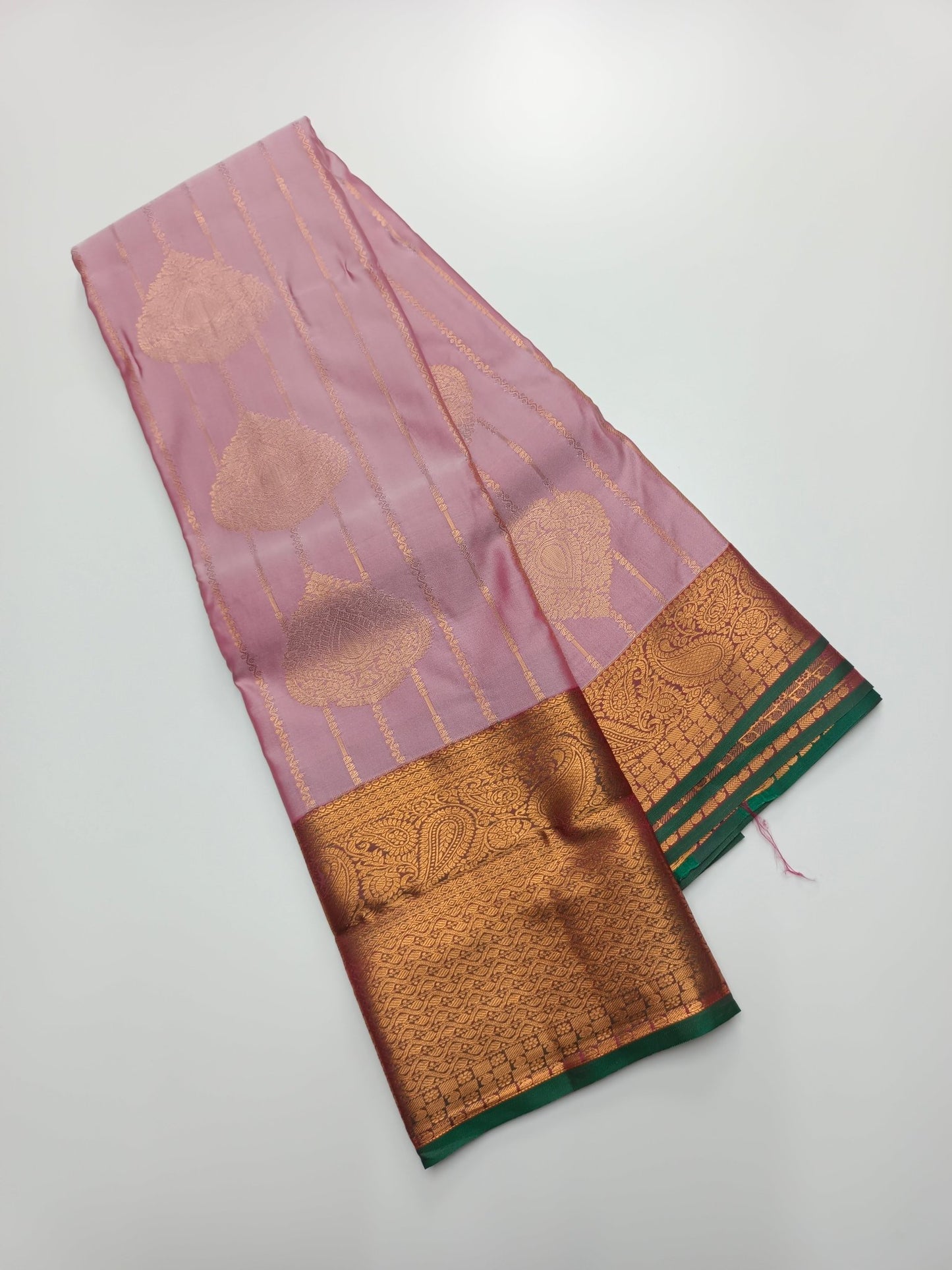 KANCHIPURAM SEMI SILK SAREE - B S CHANNABASAPPA & SONS