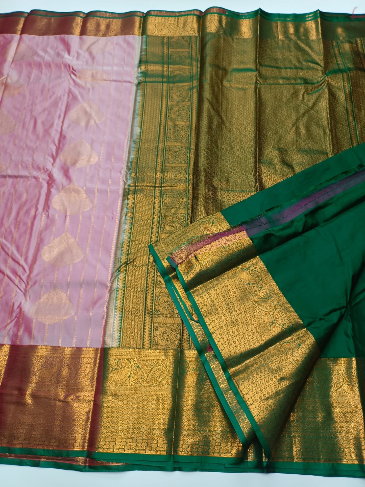 KANCHIPURAM SEMI SILK SAREE - B S CHANNABASAPPA & SONS