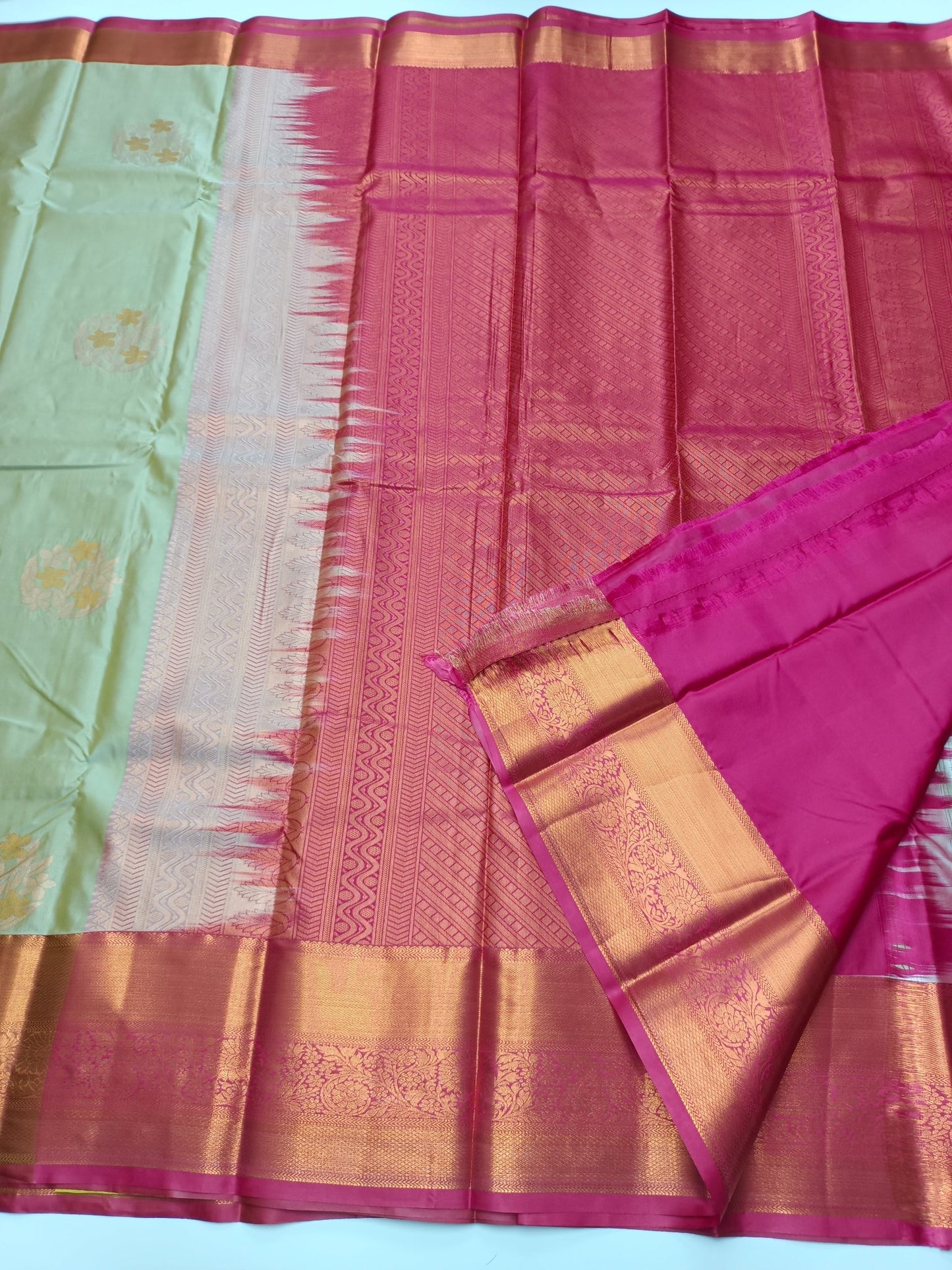 KANCHIPURAM SEMI SILK SAREE - B S CHANNABASAPPA & SONS