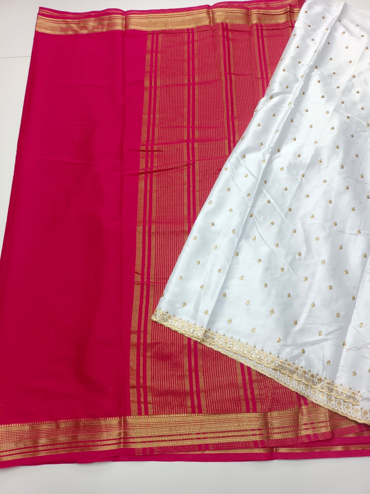 SEMI CREPE SILK SAREE - B S CHANNABASAPPA & SONS