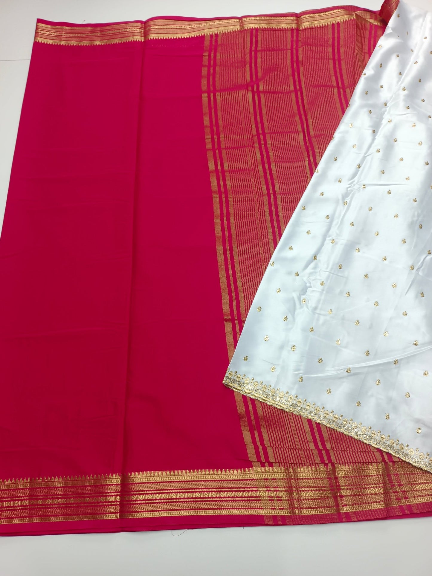 SEMI CREPE SILK SAREE - B S CHANNABASAPPA & SONS