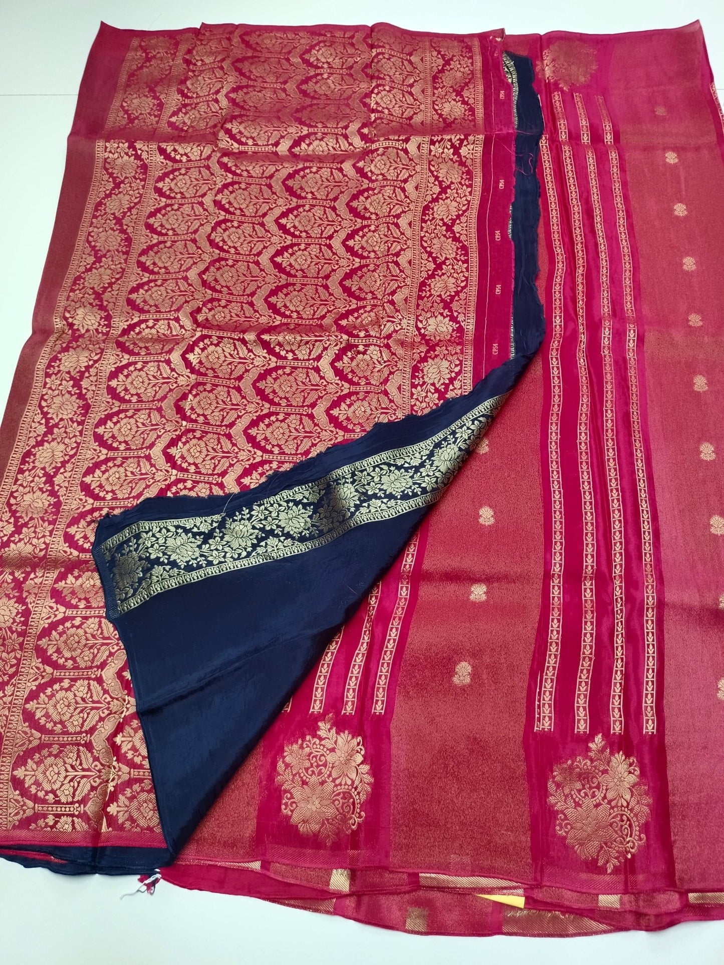 ORGANZA CREPE SILK SAREE - B S CHANNABASAPPA & SONS