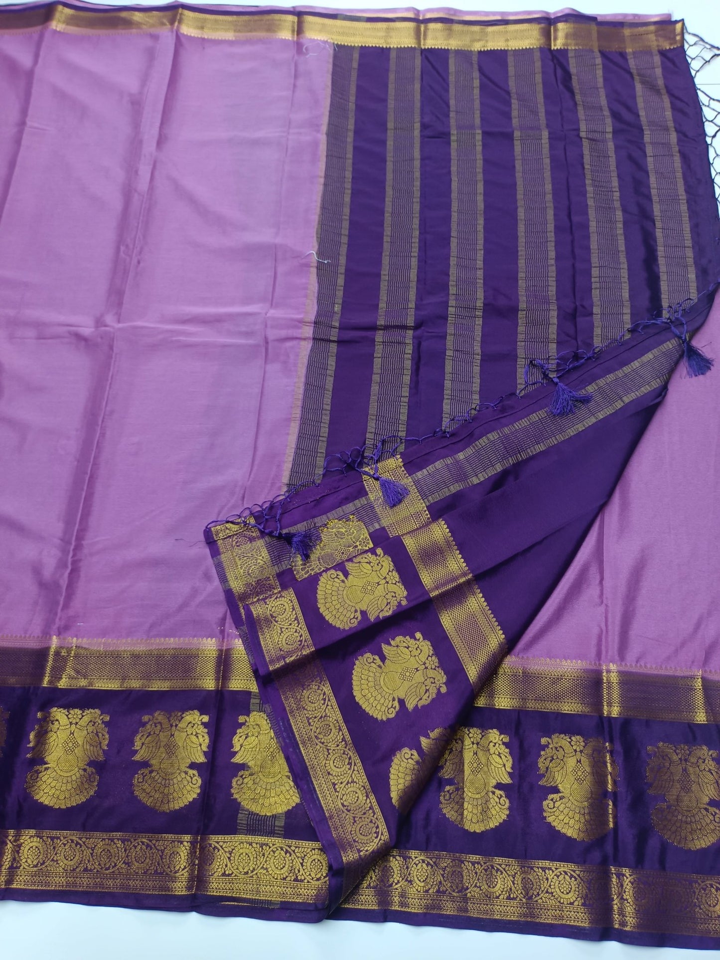SEMI CREPE SILK SAREE - B S CHANNABASAPPA & SONS