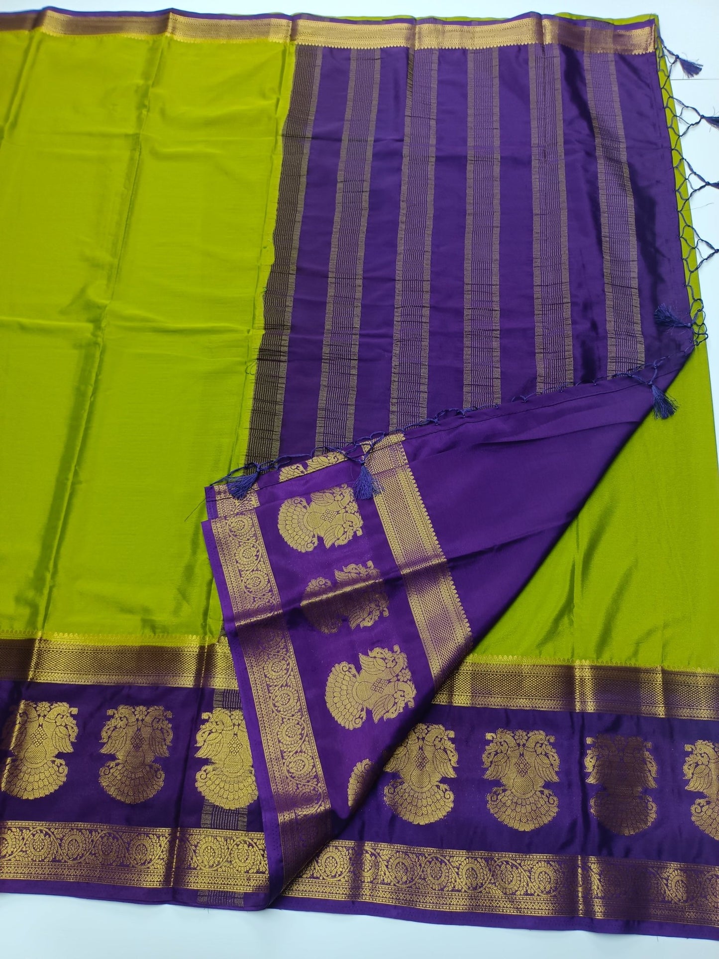 SEMI CREPE SILK SAREE - B S CHANNABASAPPA & SONS