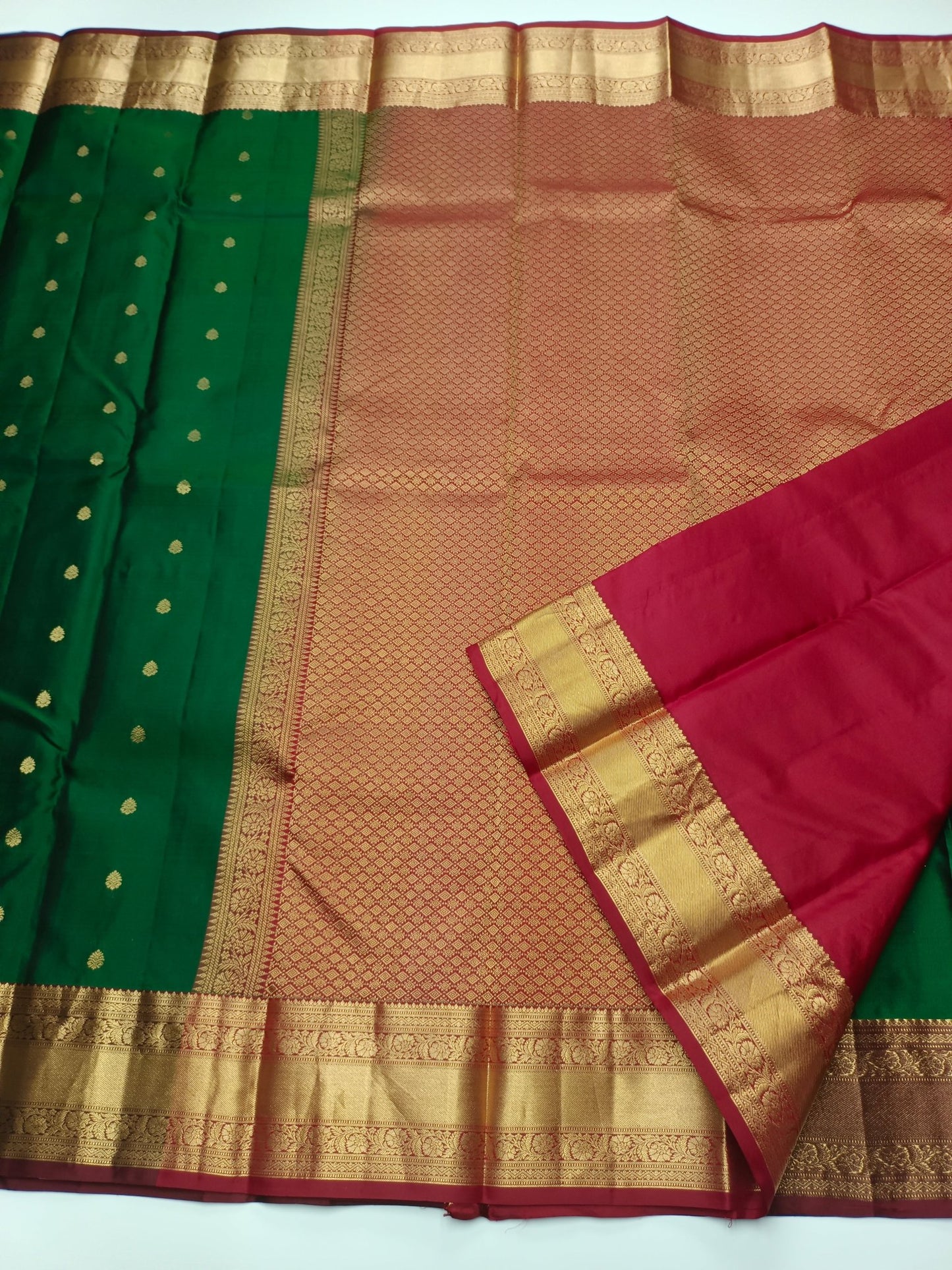 KANCHIPURAM PURE SILK SAREE - B S CHANNABASAPPA & SONS