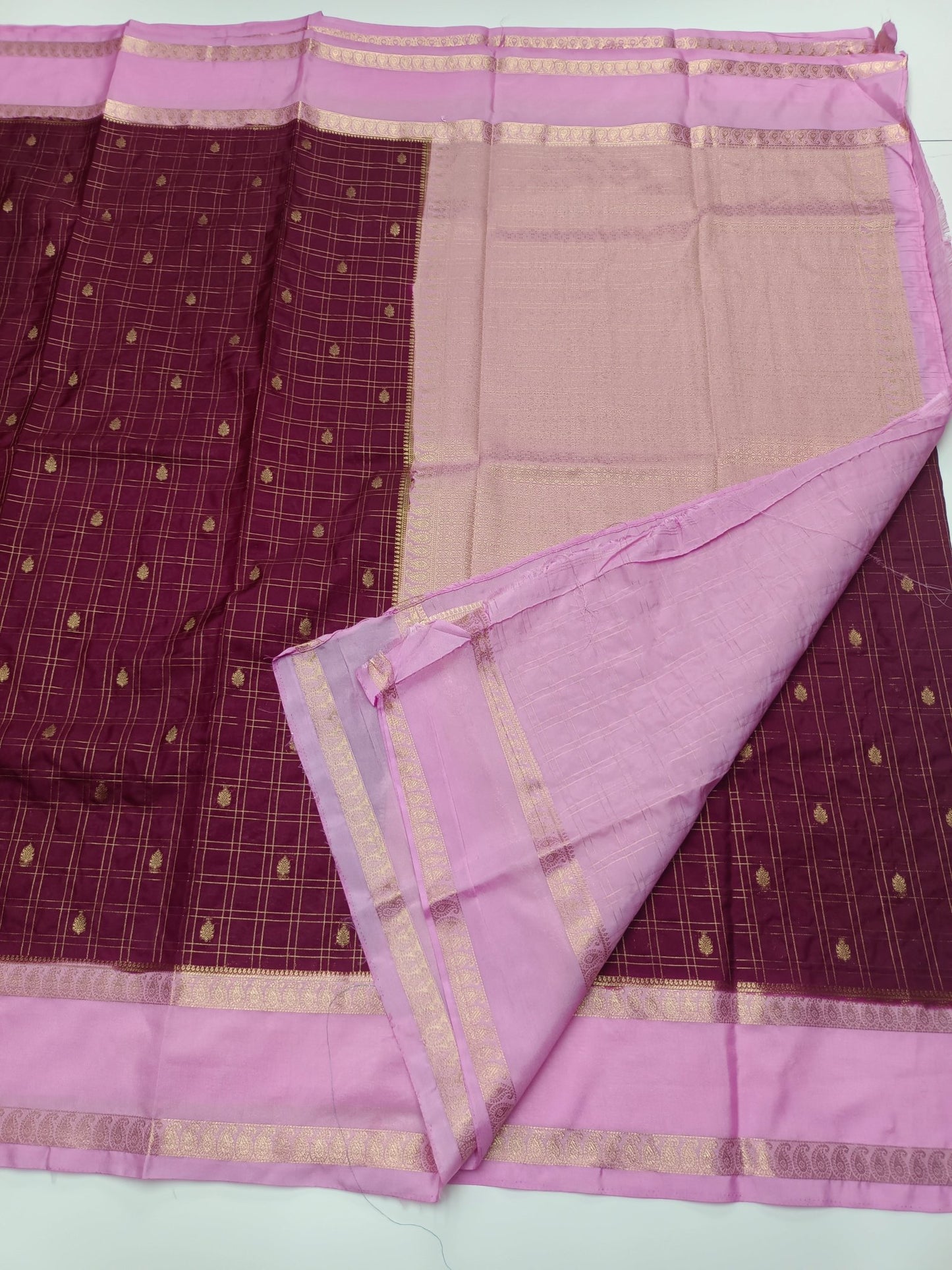 SEMI CREPE SILK SAREE - B S CHANNABASAPPA & SONS